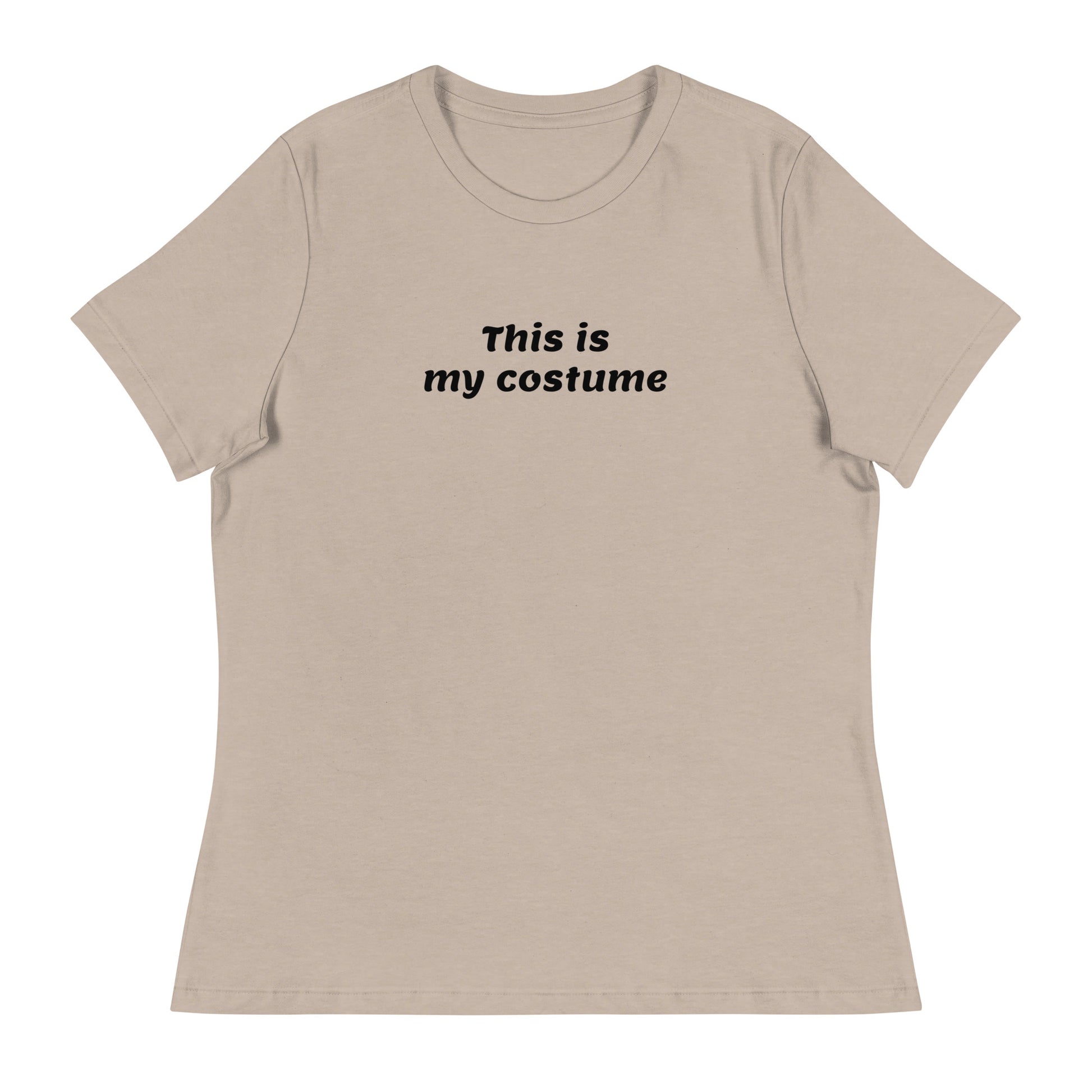 This is my Costume Women's Funny Halloween T-Shirt Heather Stone