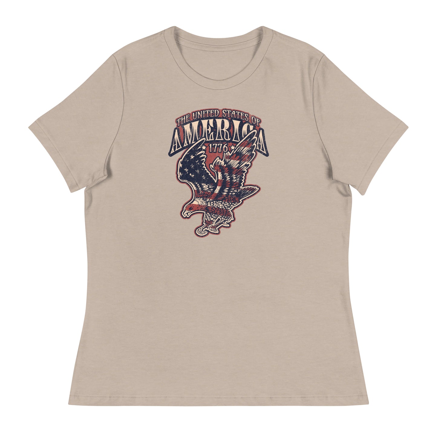 United States of America Independence Day Women's T-Shirt Heather Stone