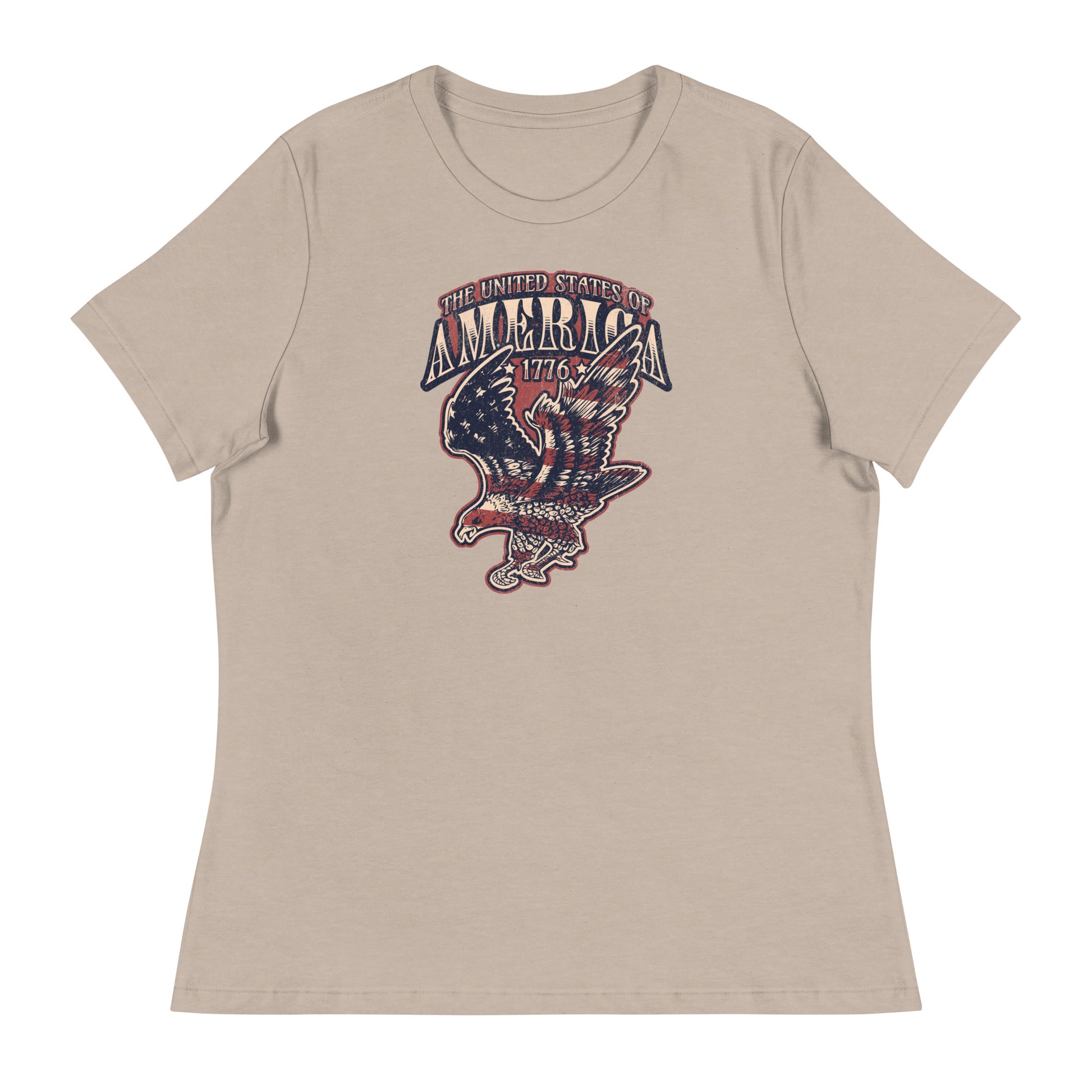 United States of America Independence Day Women's T-Shirt Heather Stone