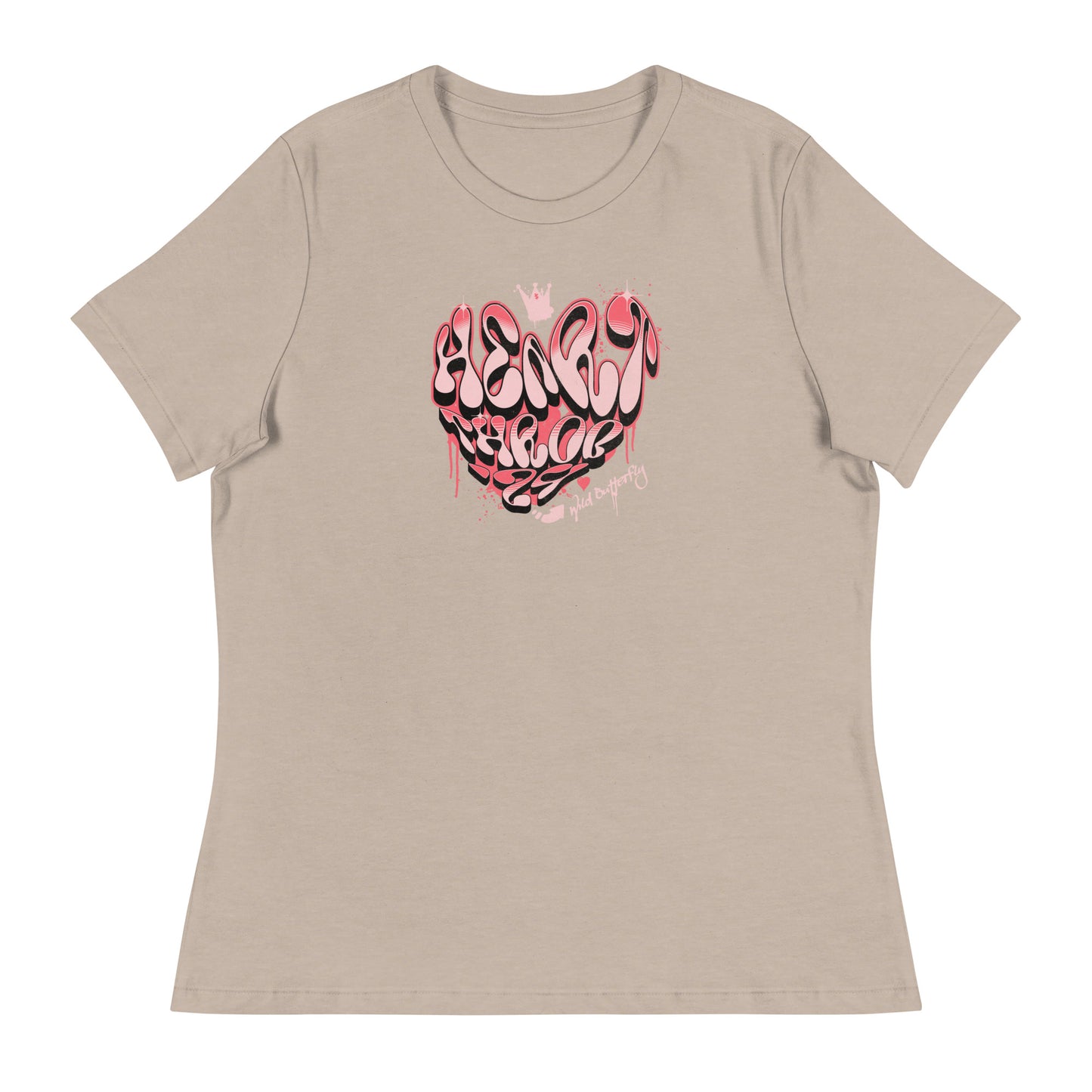 Heart Throb '24 Women's Valentine's Day T-Shirt Heather Stone