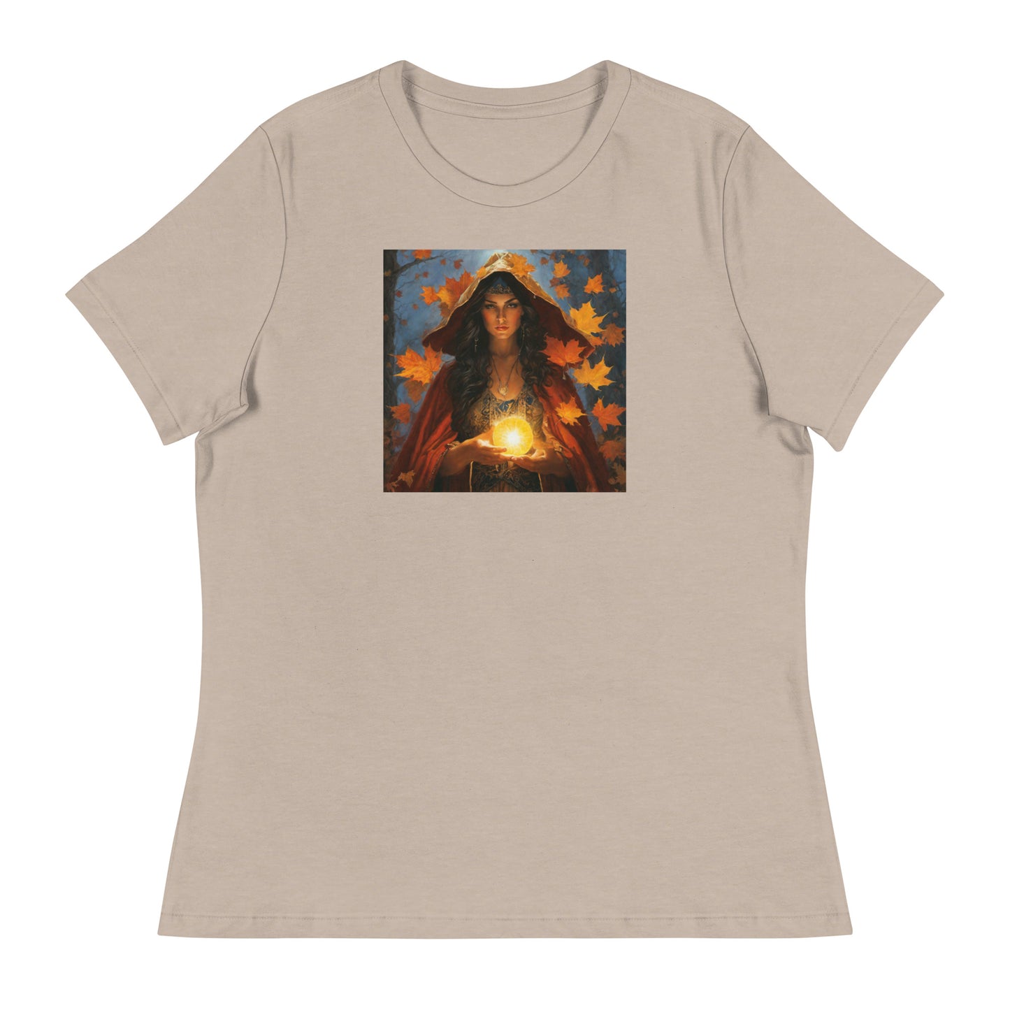 Autumn Gypsy Women's Fall T-Shirt Heather Stone