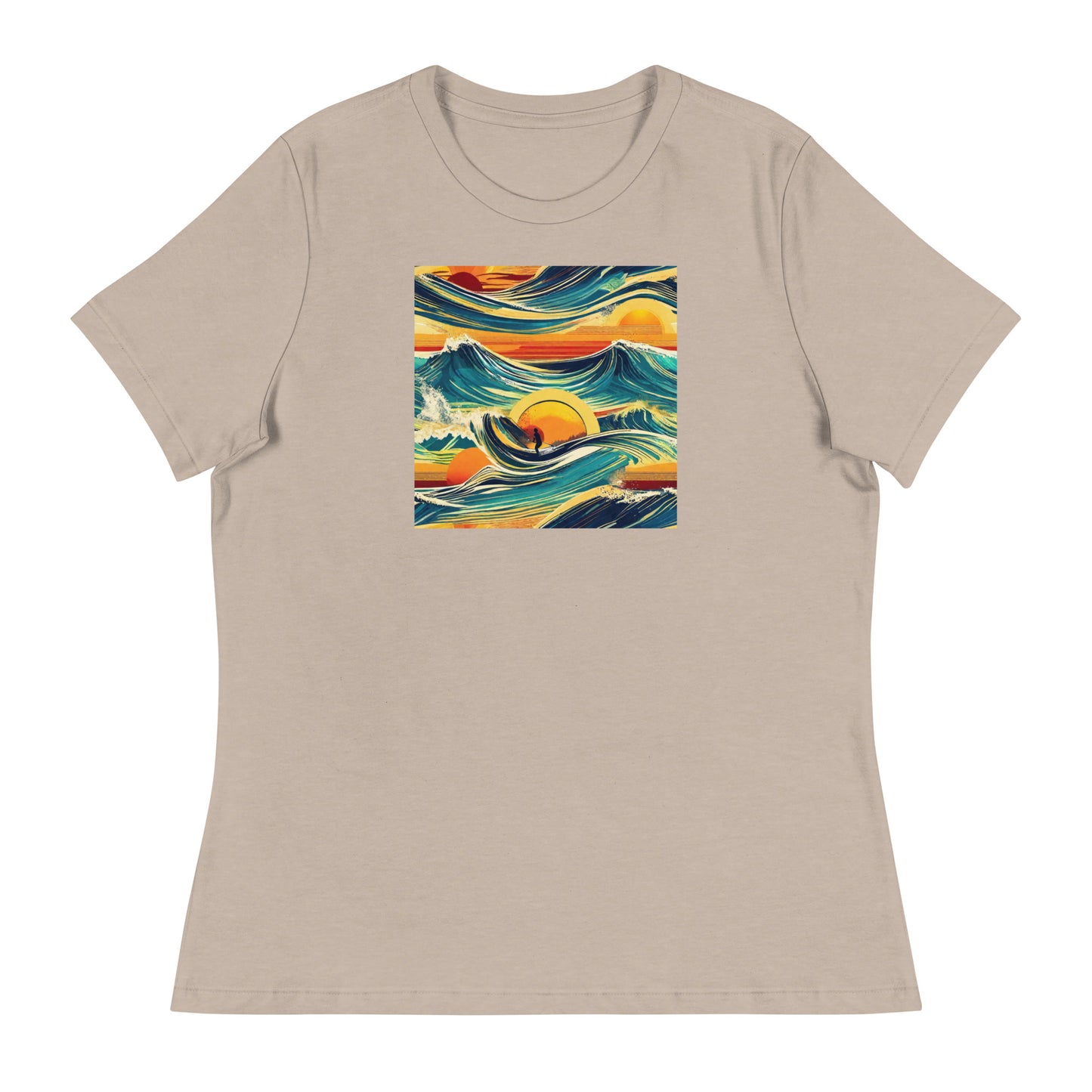 Surf's Up Women's T-Shirt Heather Stone