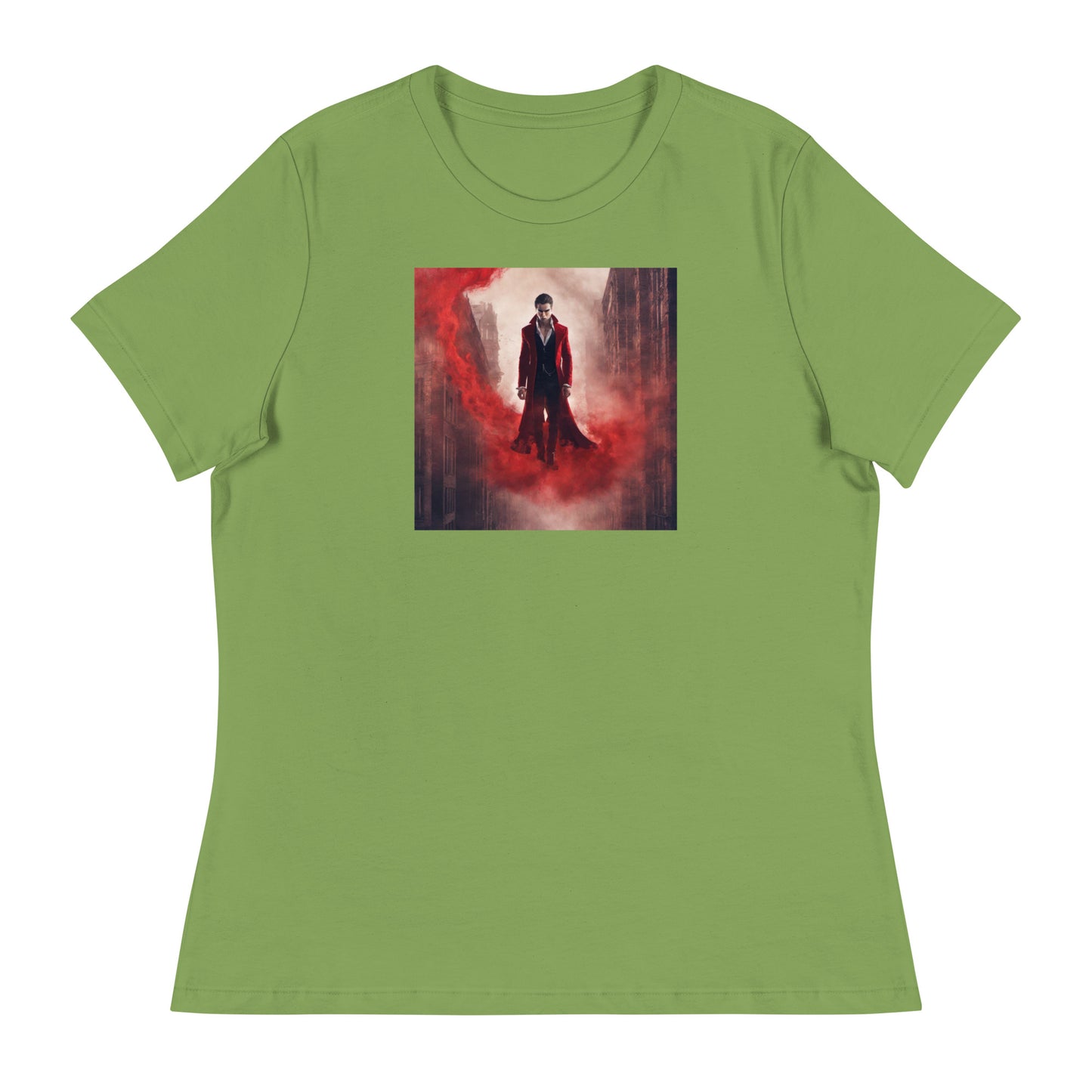 Vampire in Red Haze Women's Graphic Tee Leaf