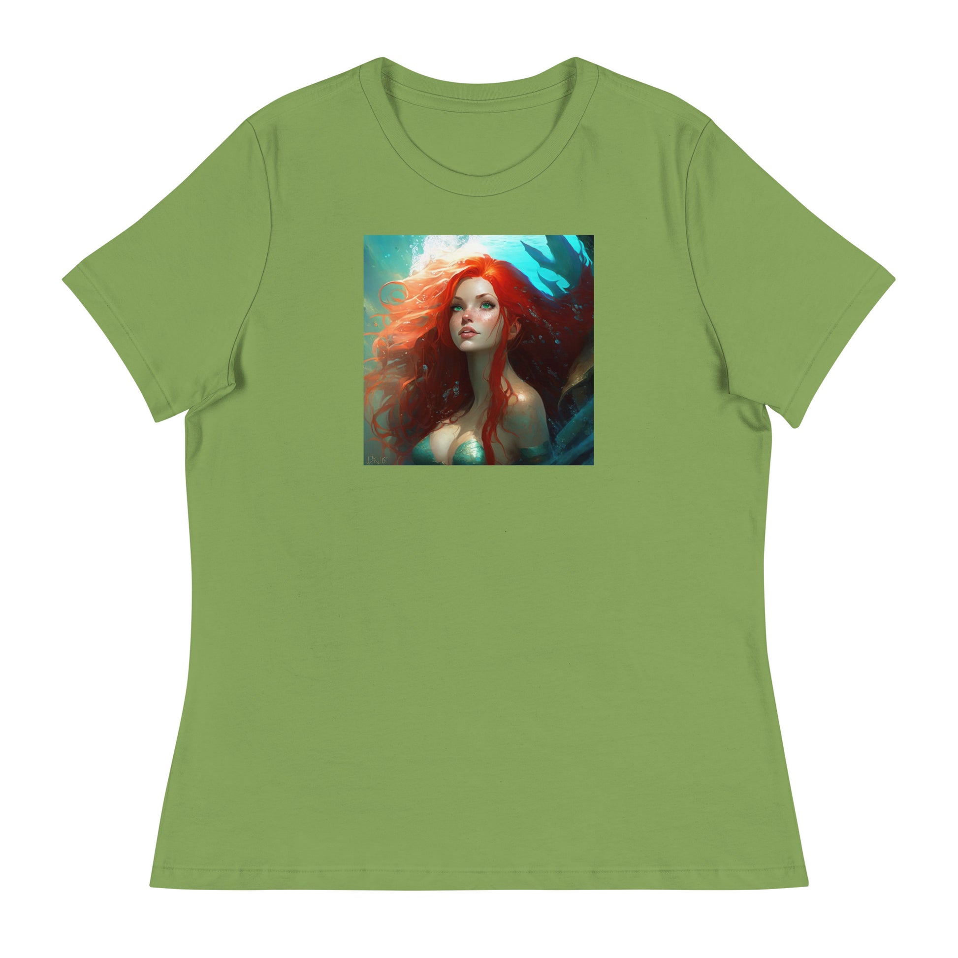 The Little Mermaid Under the Sea Women's T-Shirt Leaf