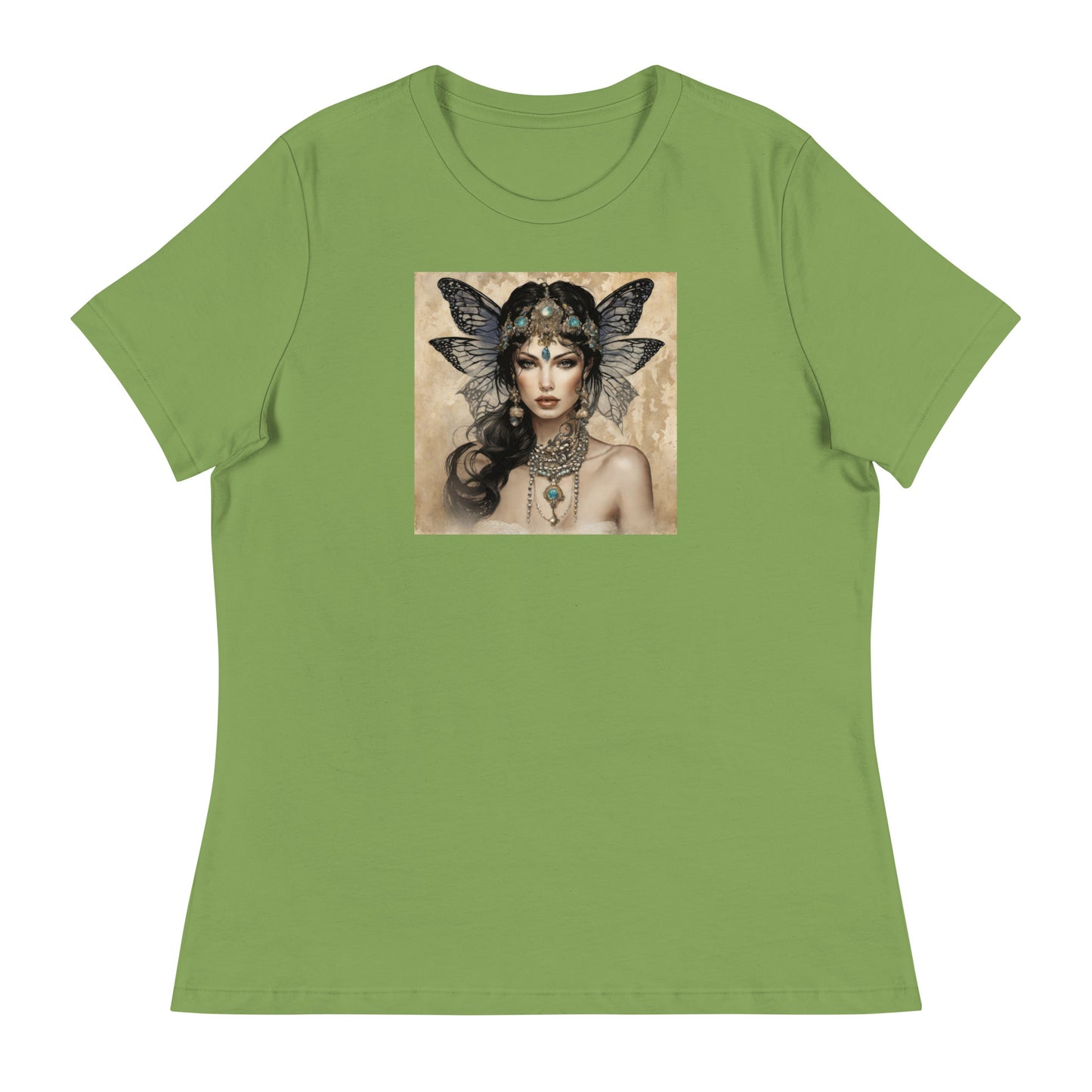 Alluring Fairy Women's Fantasy T-Shirt Leaf