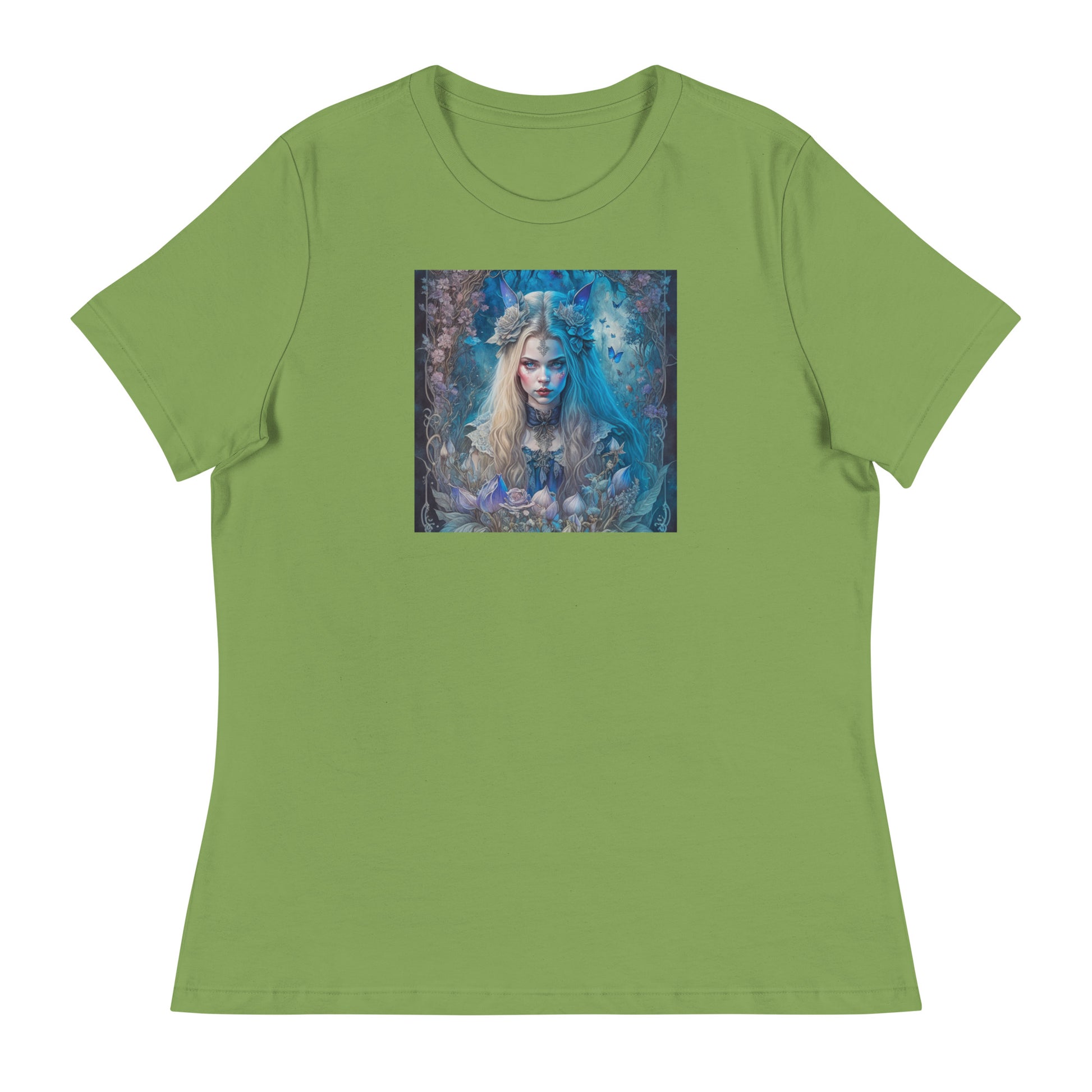 Esoteric Alice in Wonderland Women's T-Shirt Leaf