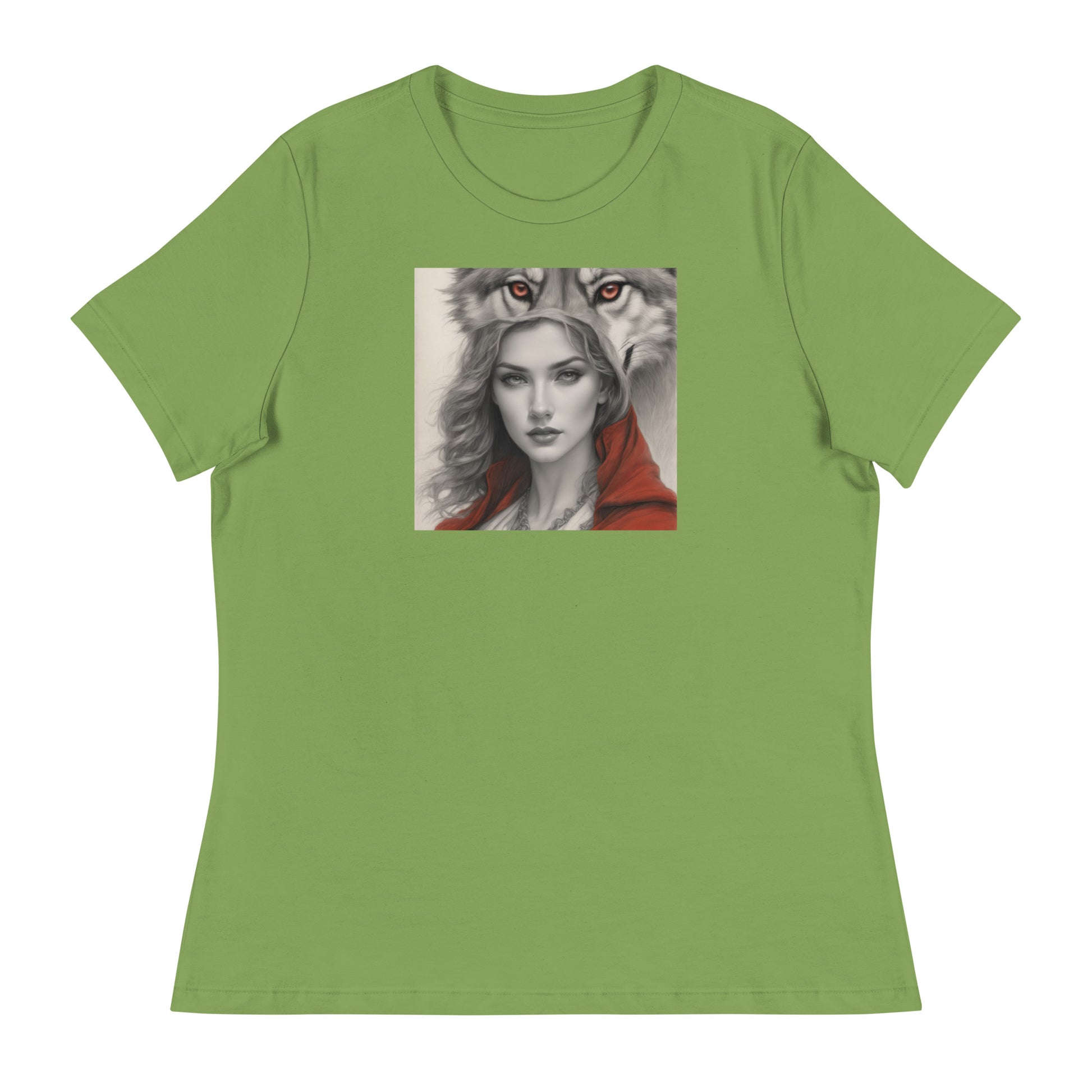 Mystique of the Wolf Women's T-Shirt Leaf