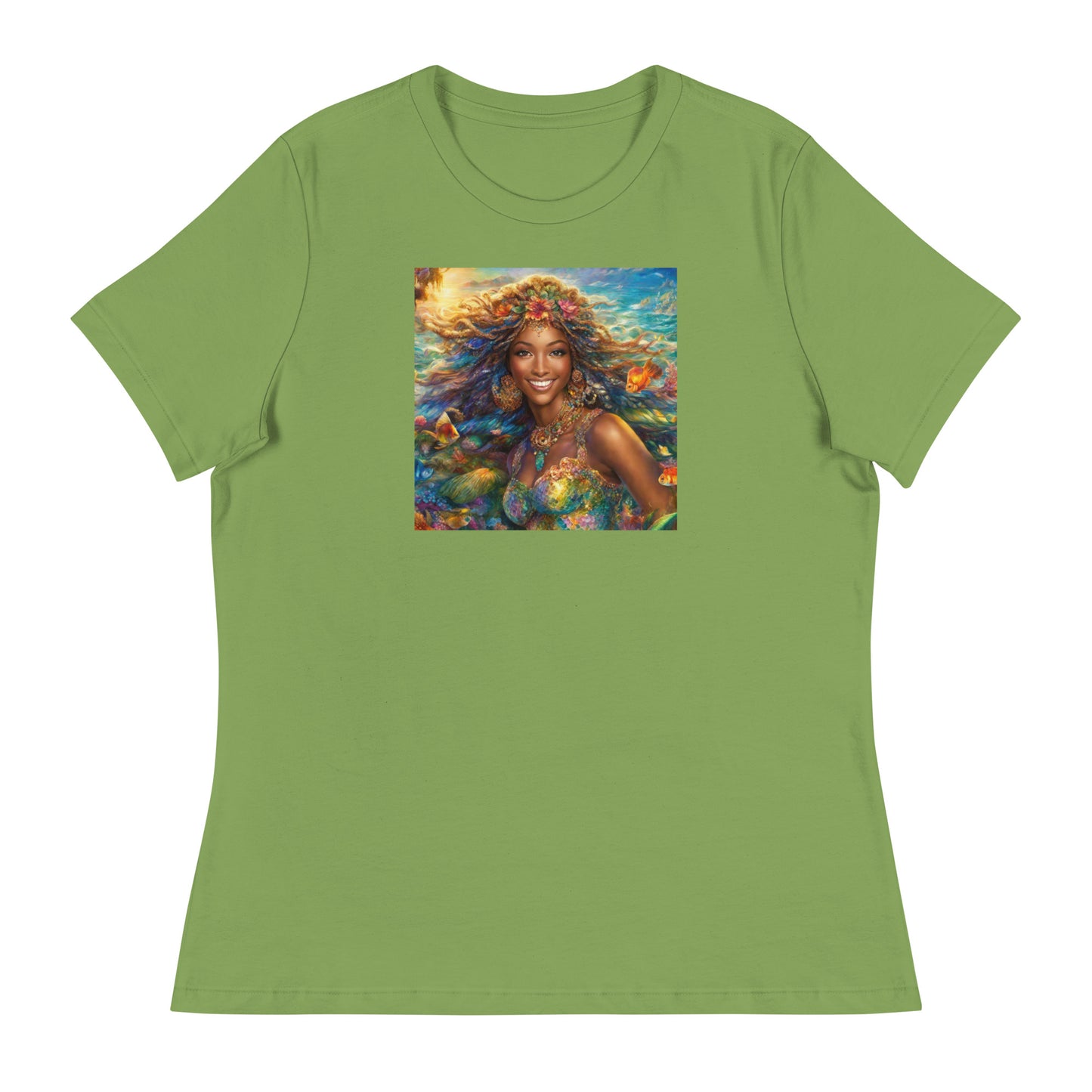 Little Mermaid Fairy Tale Women's T-Shirt Leaf