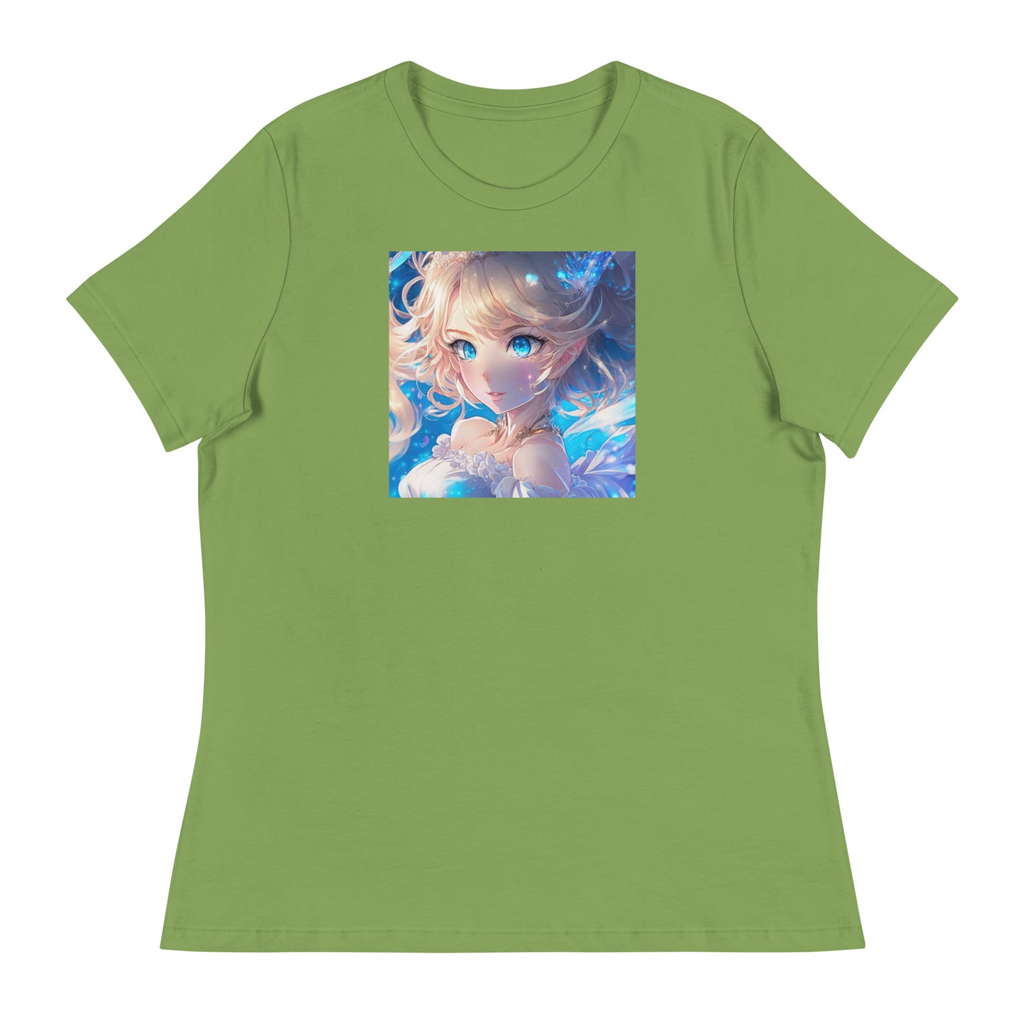 Cute Anime Princess Women's Graphic Tee Leaf