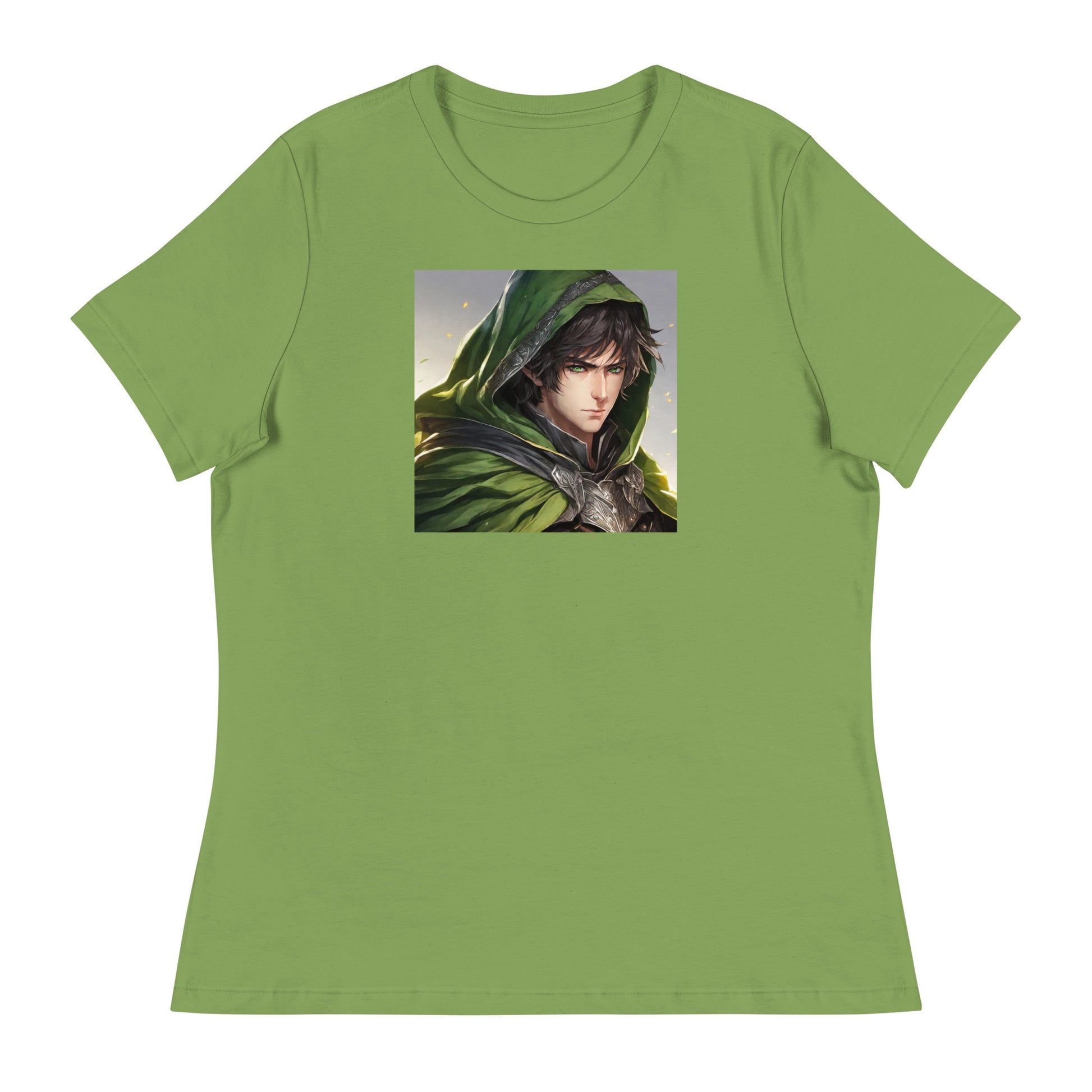 Elven Protector Women's Anime T-Shirt Leaf