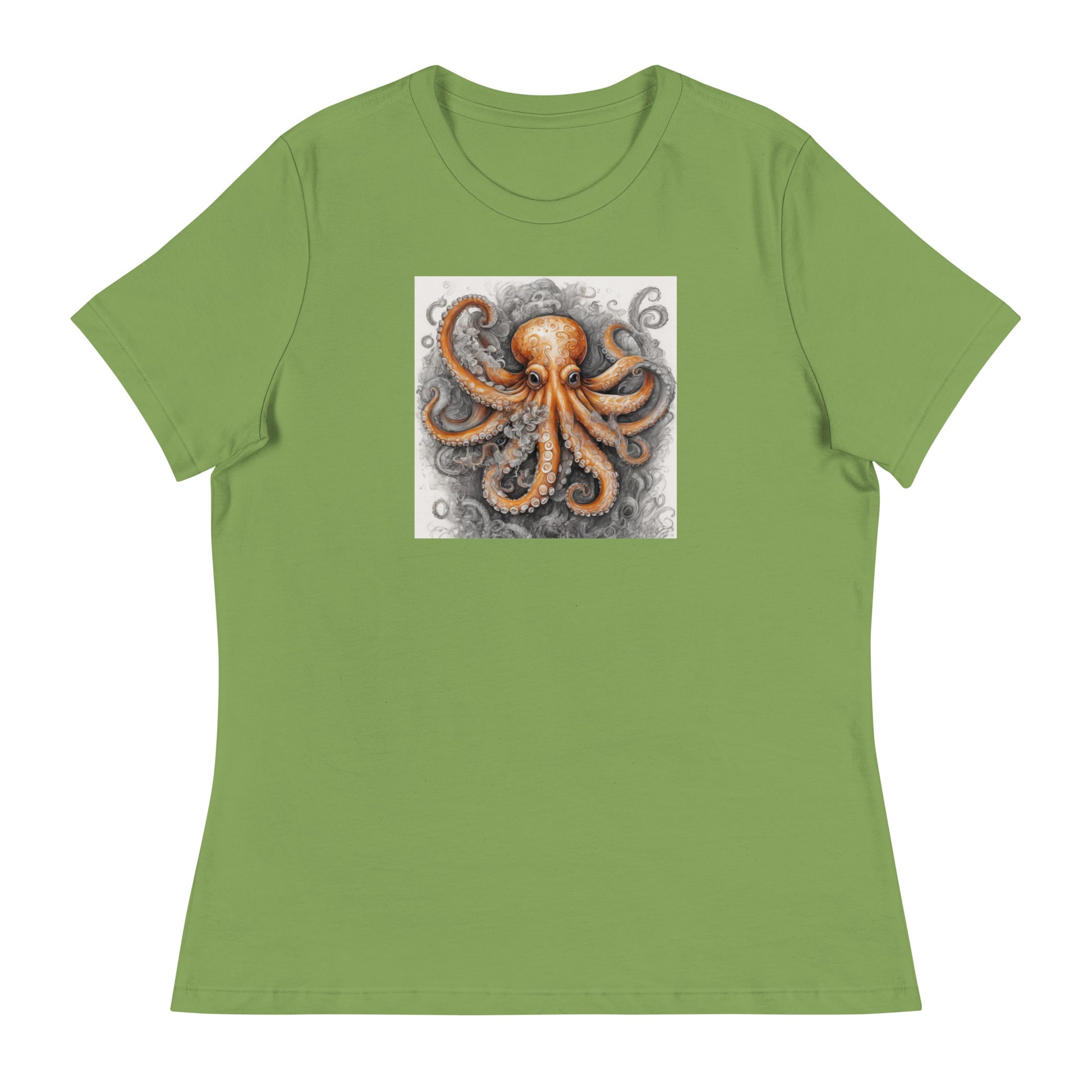 Octopus Women's Animal Lover T-Shirt Leaf