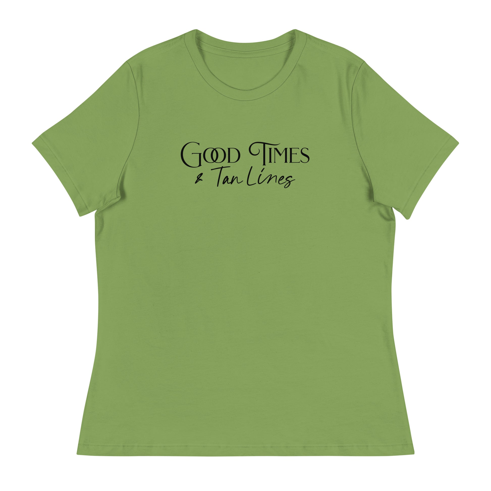 Good Times & Tan Lines Women's Summer T-Shirt Leaf