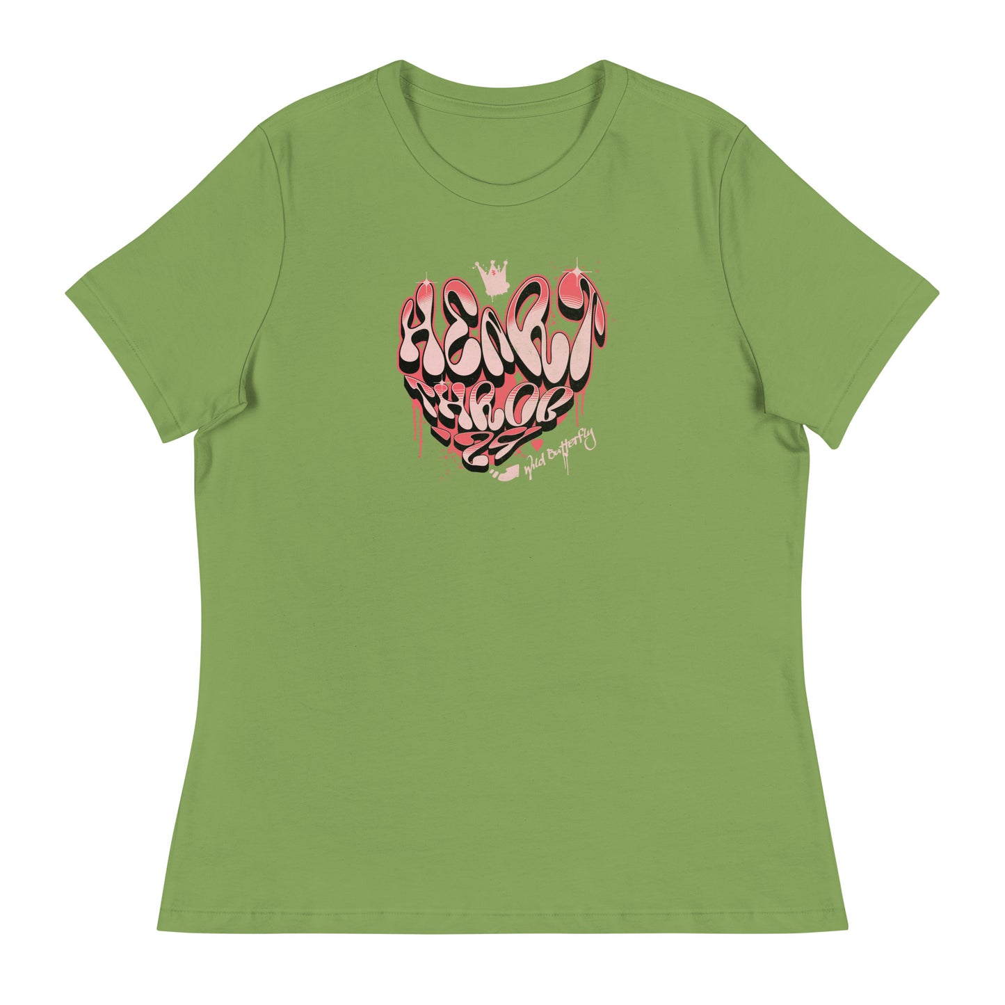 Heart Throb '24 Women's Valentine's Day T-Shirt Leaf