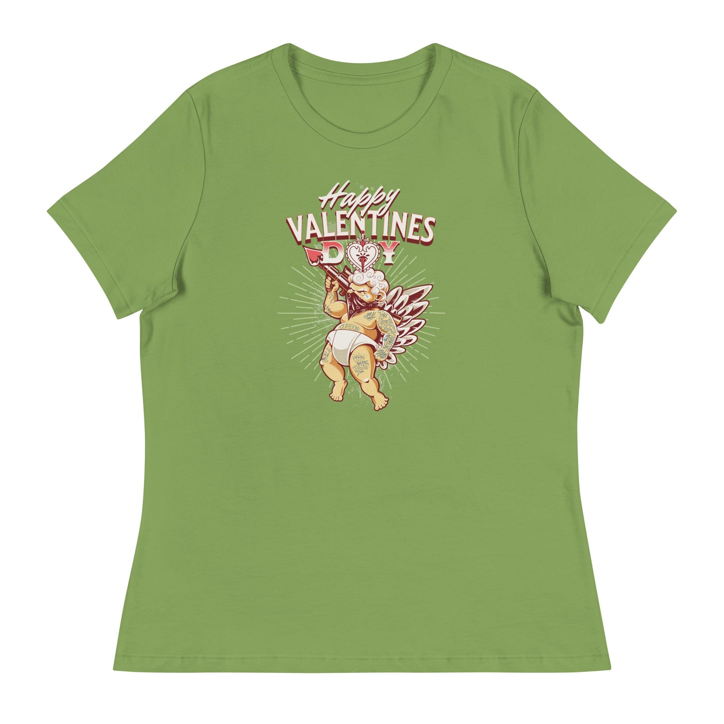 Inked Cupid Women's Valentine's Day T-Shirt Leaf