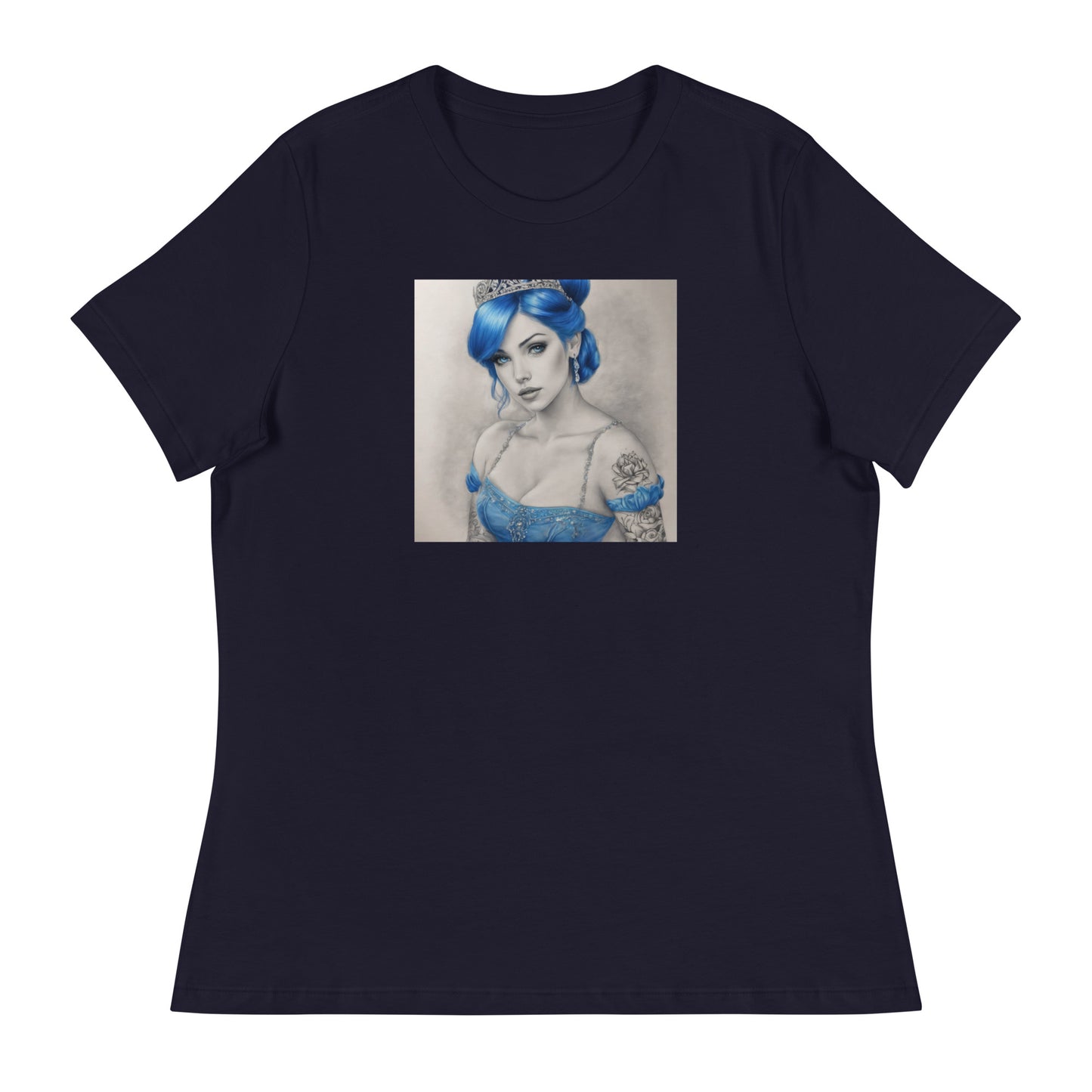 Cinderella with Tattoos T-Shirt Navy