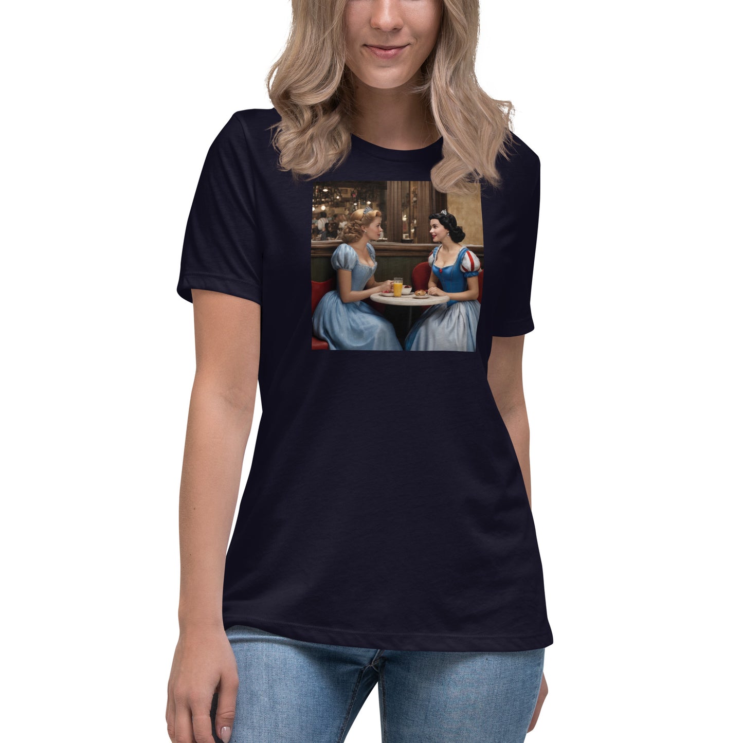 Cinderella and Snow White at a Cafe T-Shirt