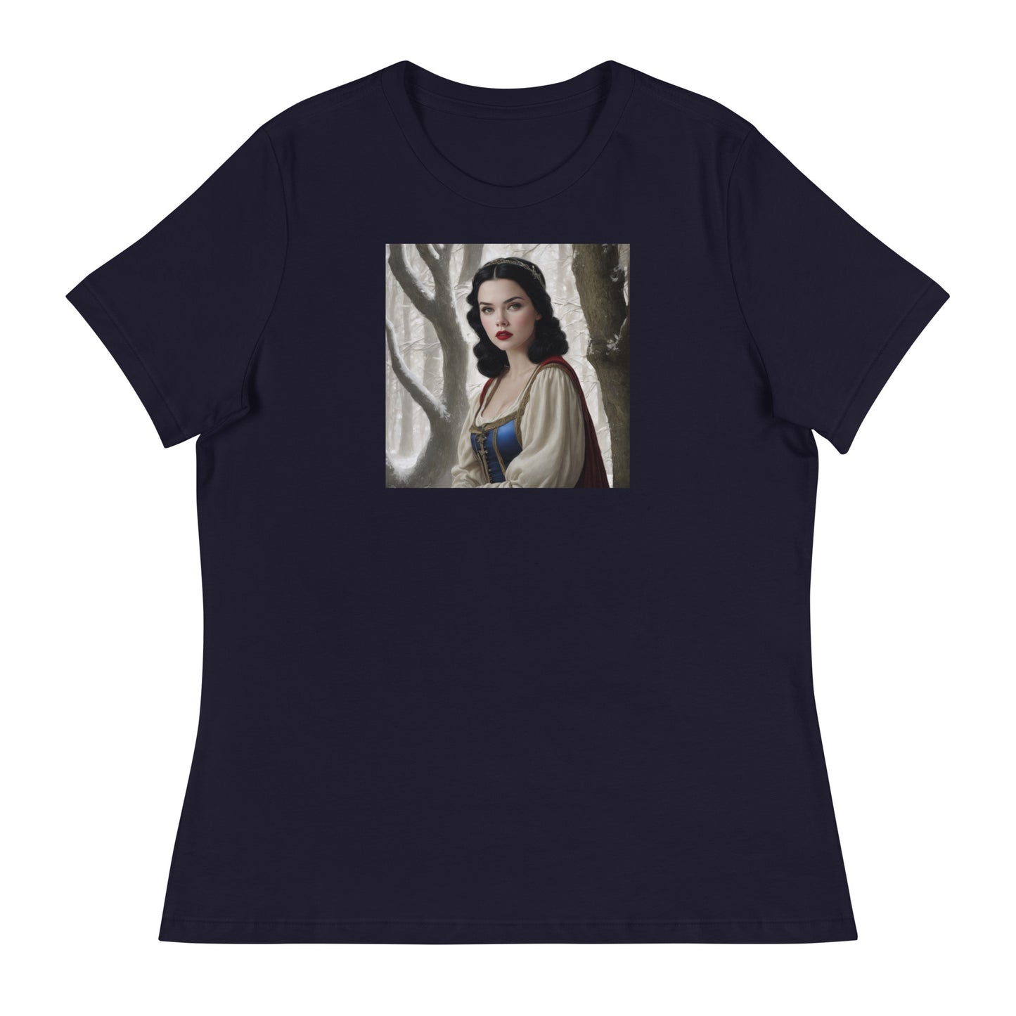 Snow White in Forest T-Shirt Navy