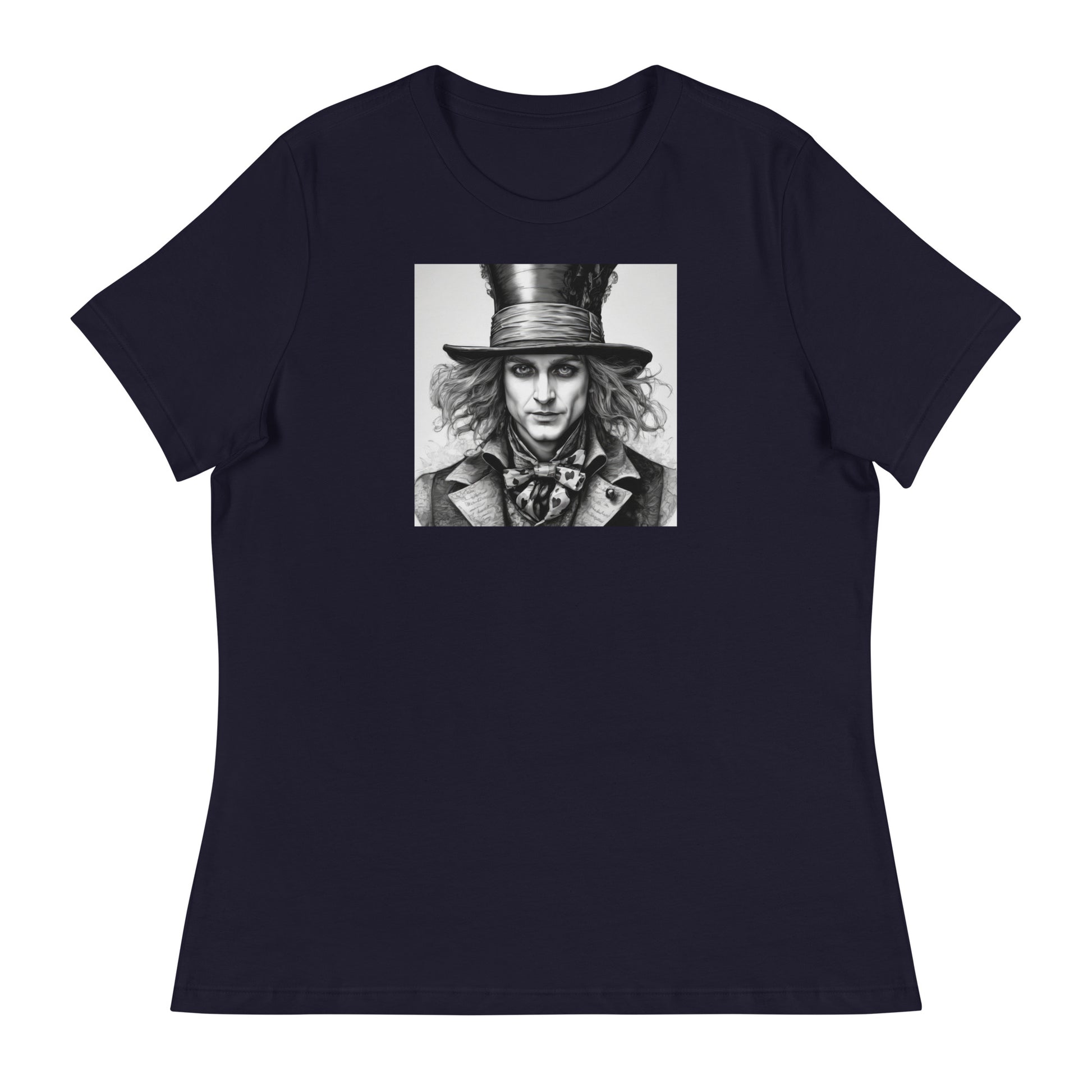 Serenely Eccentric Mad Hatter T-Shirt Navy