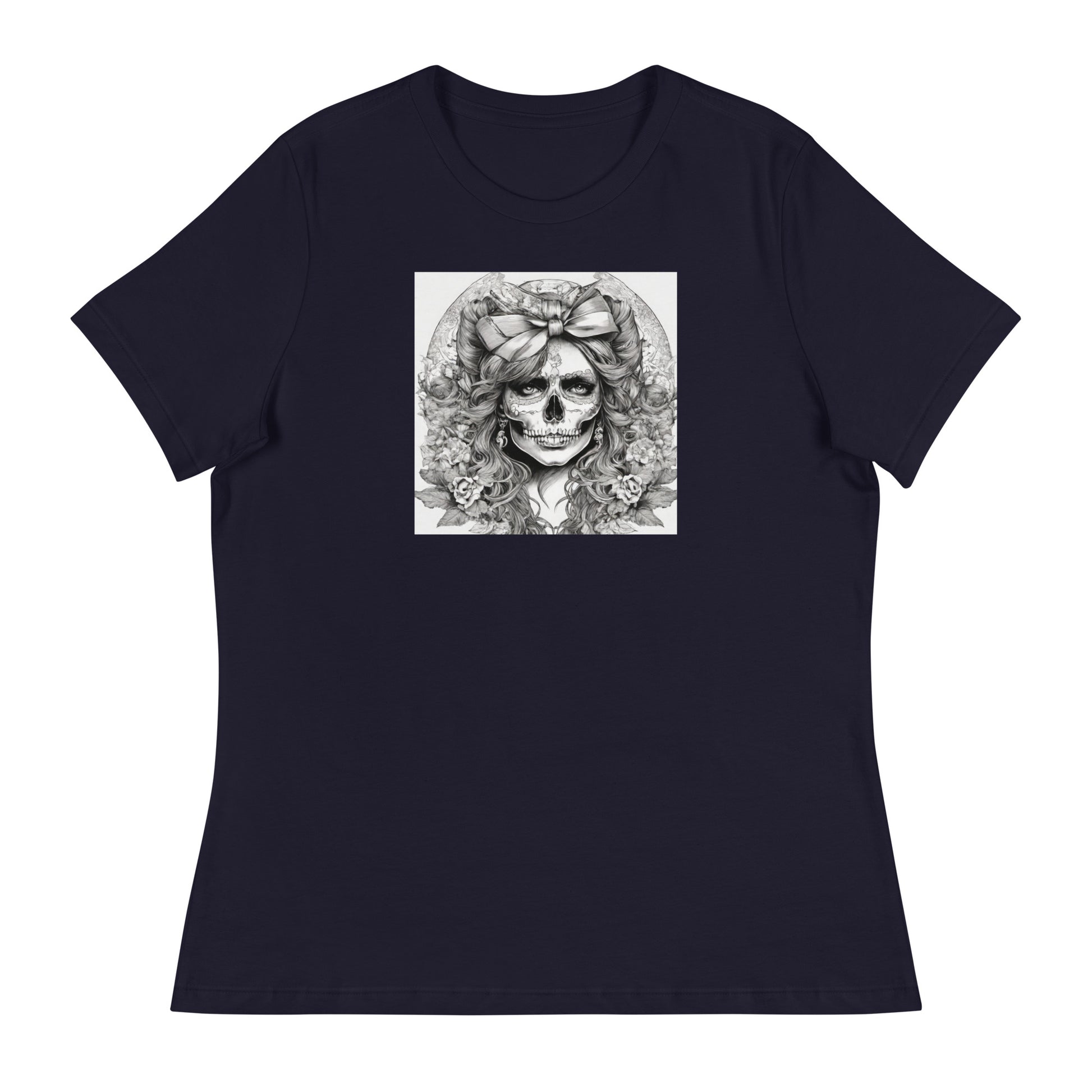 Day of the Dead Princess T-Shirt Navy