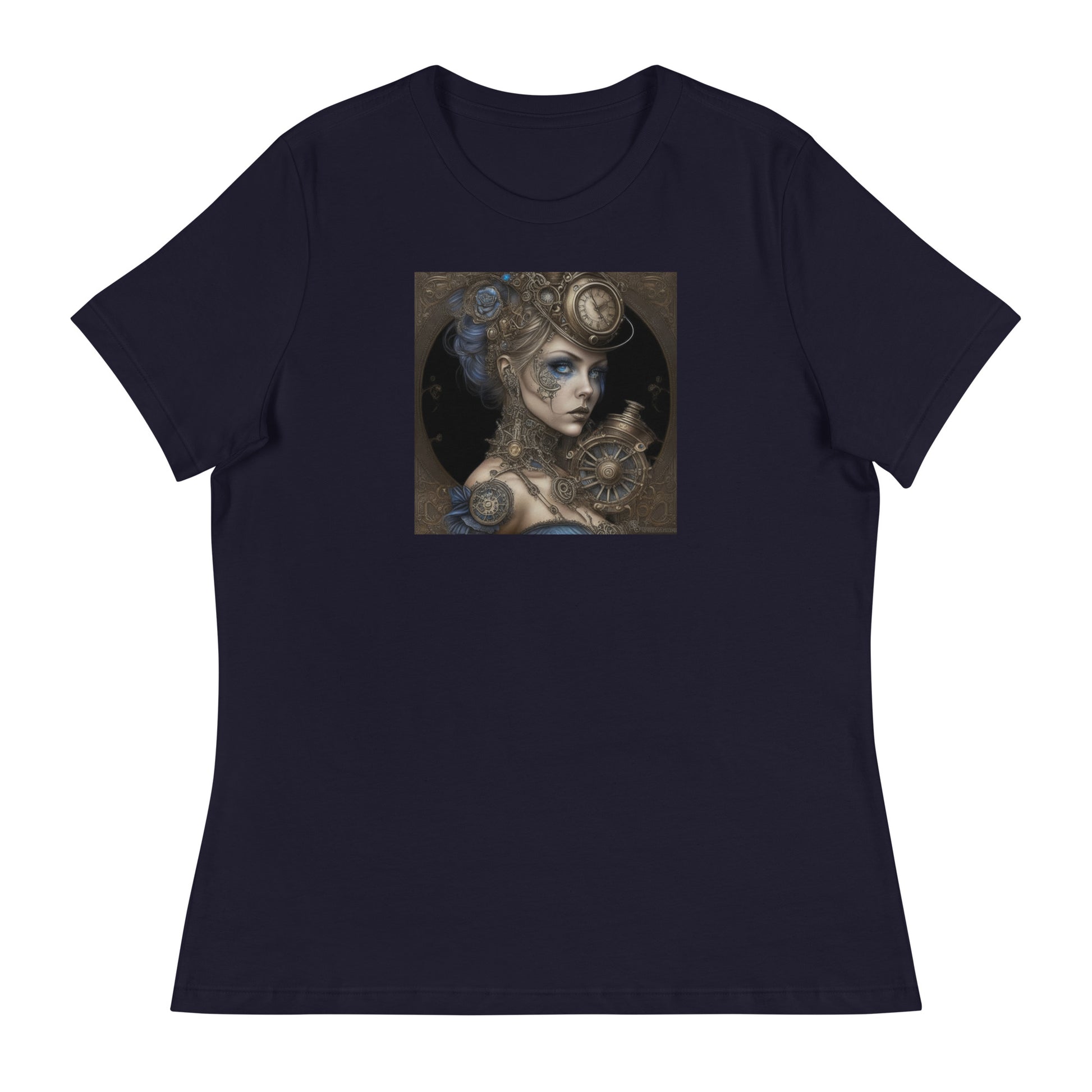 Steampunk Cinderella Women's T-Shirt Navy