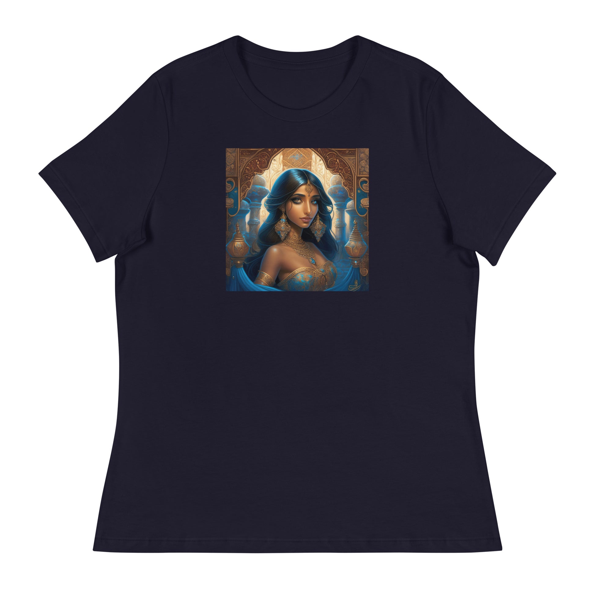 Princess Jasmine Women's T-Shirt Navy