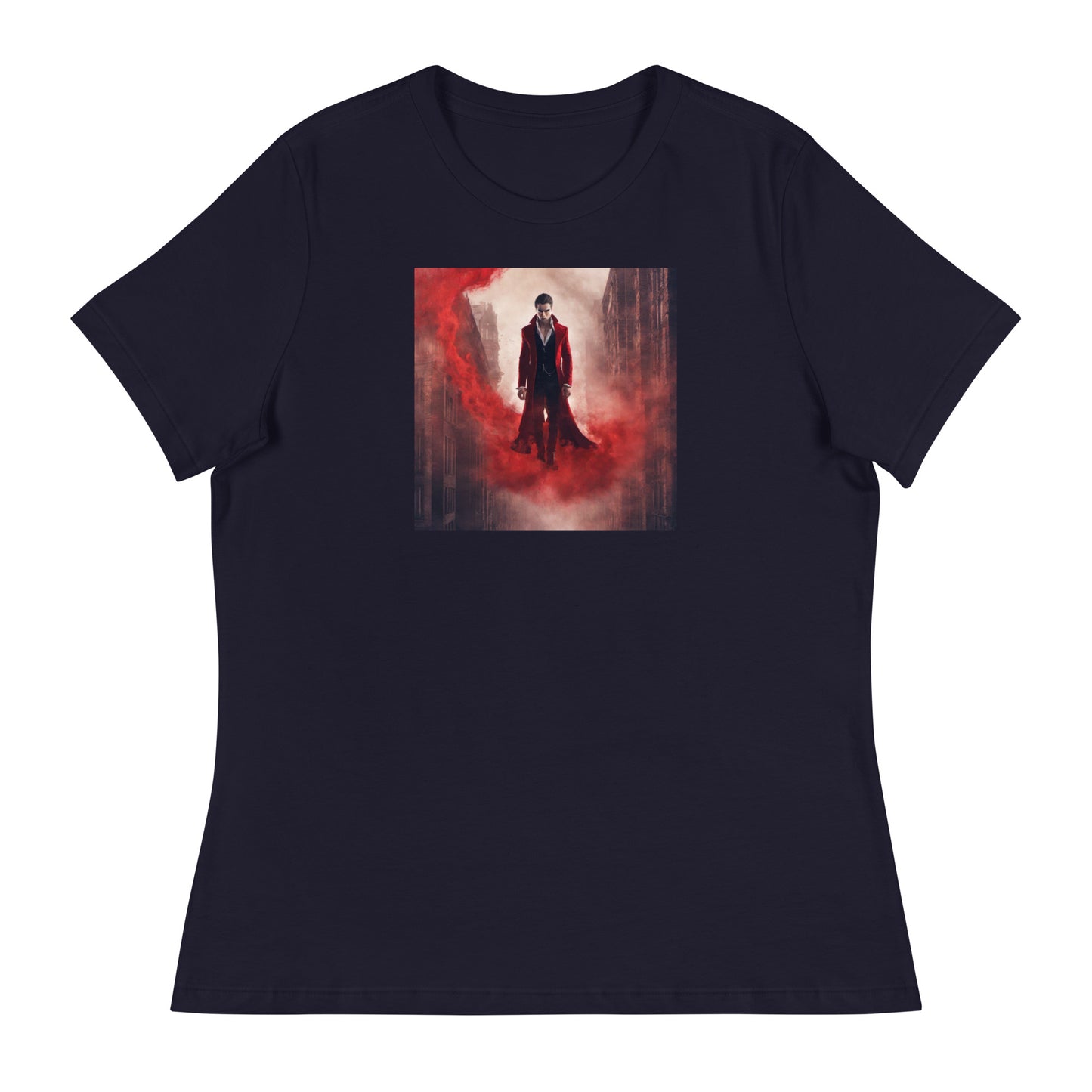 Vampire in Red Haze Women's Graphic Tee Navy