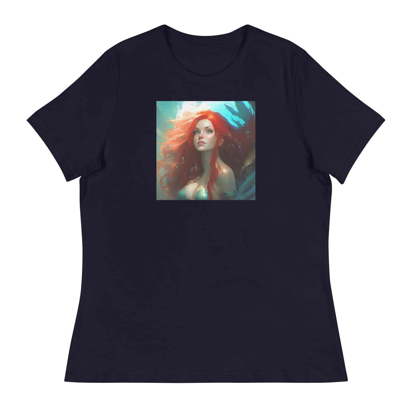 The Little Mermaid Under the Sea Women's T-Shirt Navy