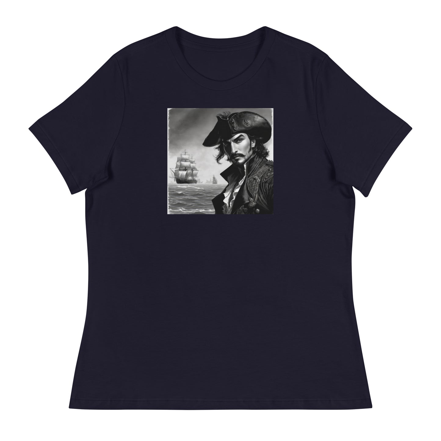 Captain Hook's Gaze Women's T-Shirt Navy