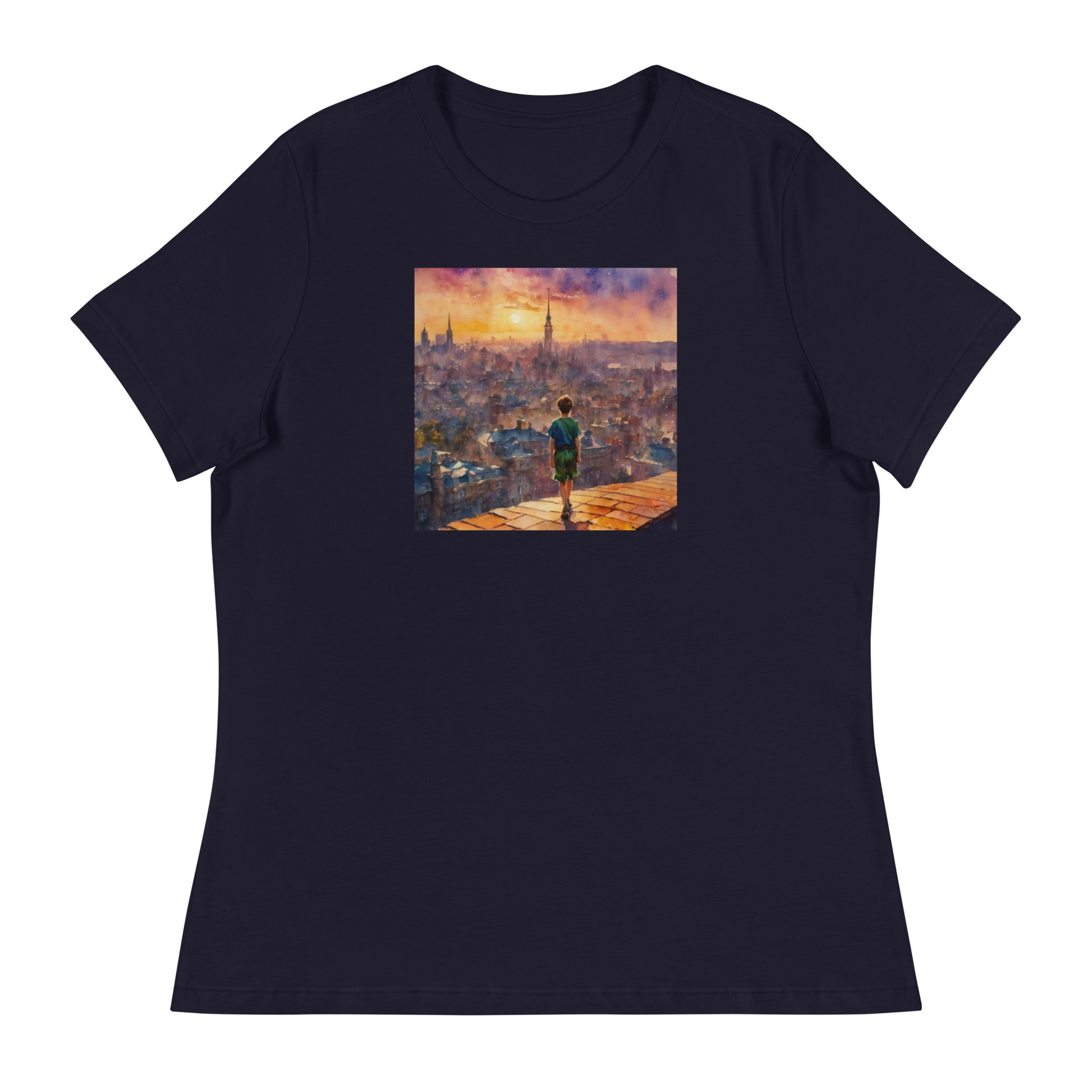 Peter Pan's World Women's T-Shirt Navy