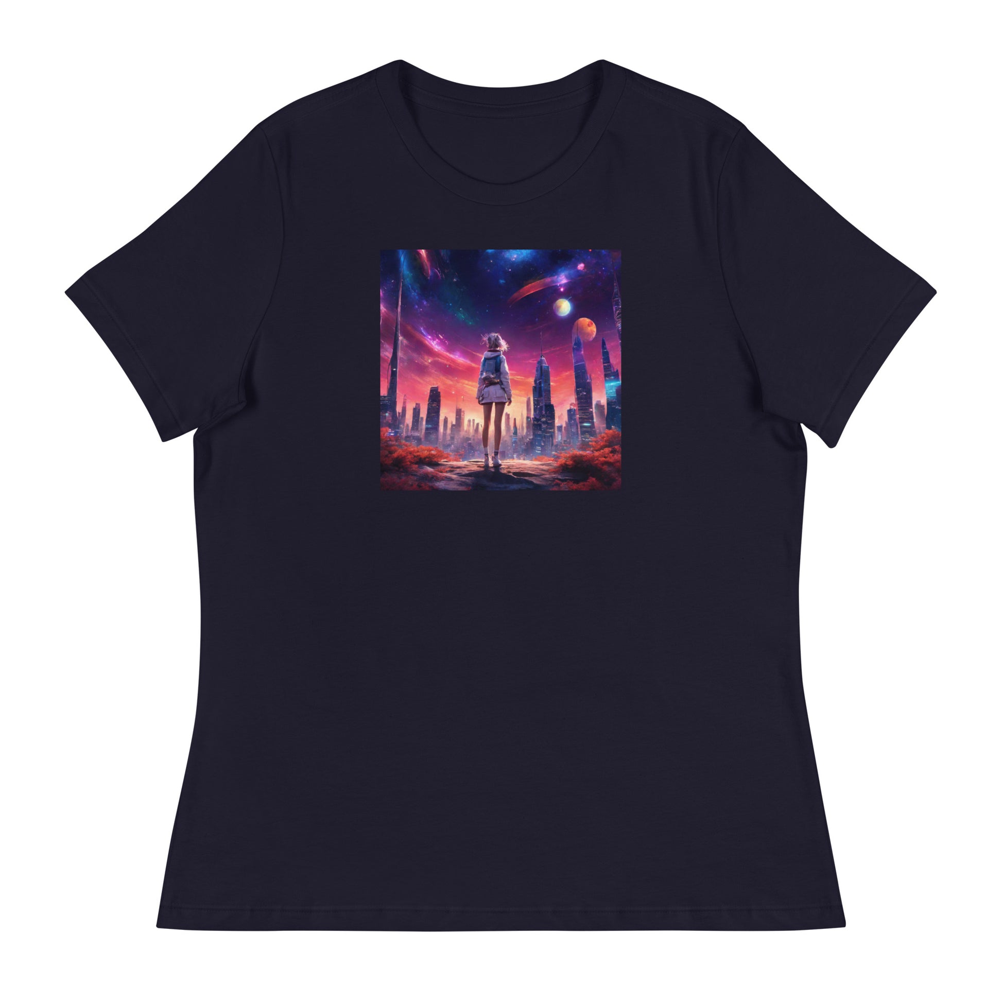 Amazing Space Explorer Women's T-Shirt Navy