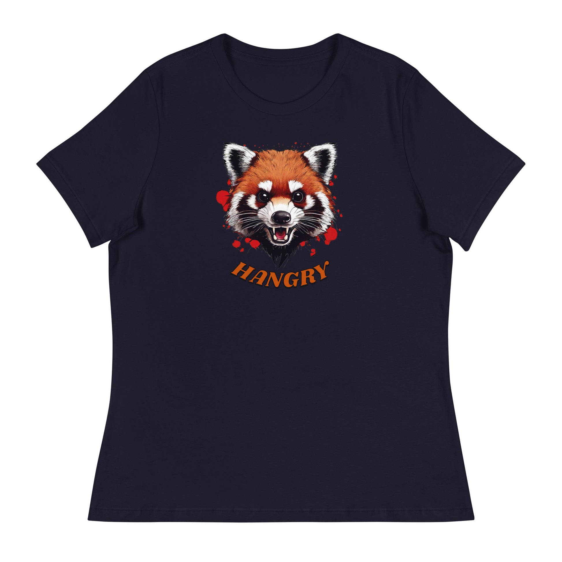 Hangry Women's Funny T-Shirt Navy