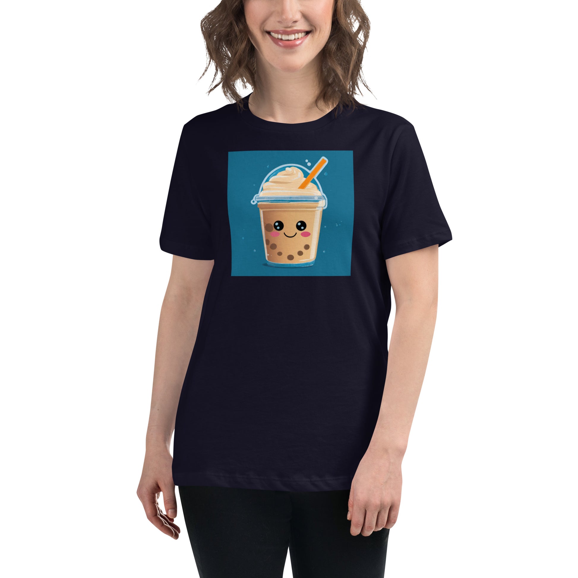 Boba Bubble Milk Tea Women's Funny Graphic Tee