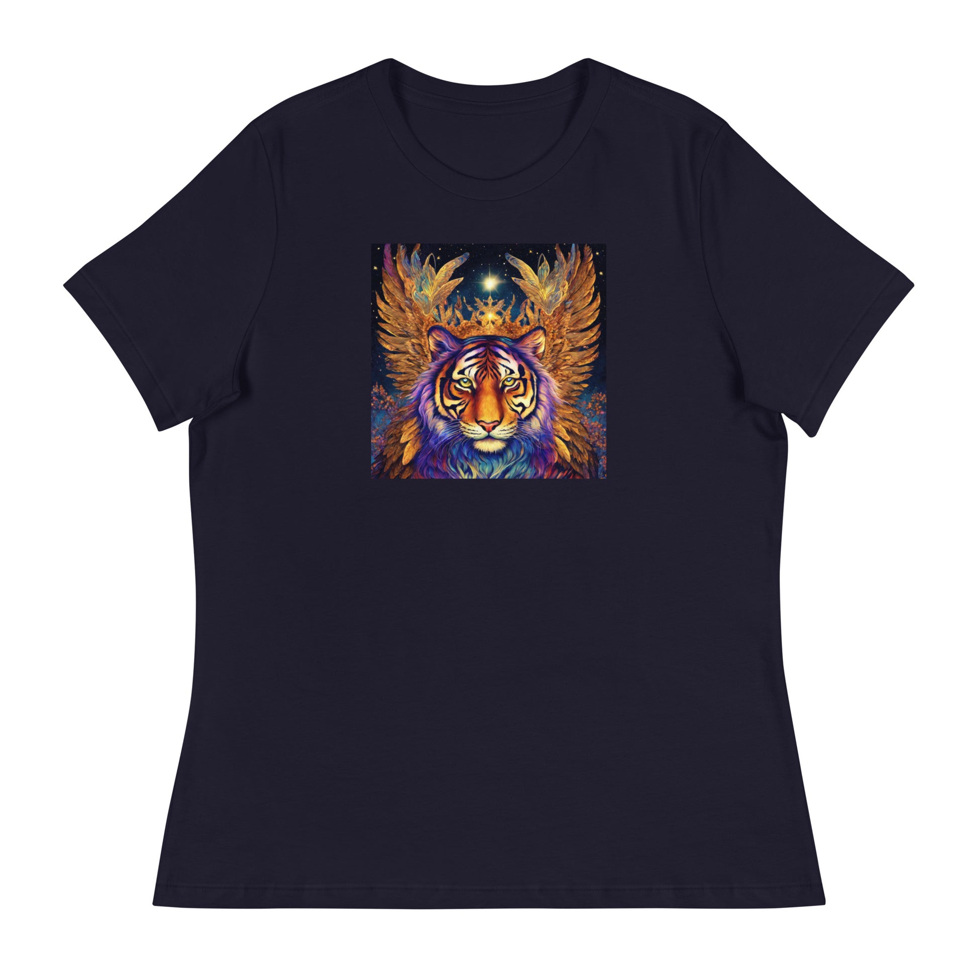 Beautiful Bengal Tiger Women's Animal Lover T-Shirt Navy