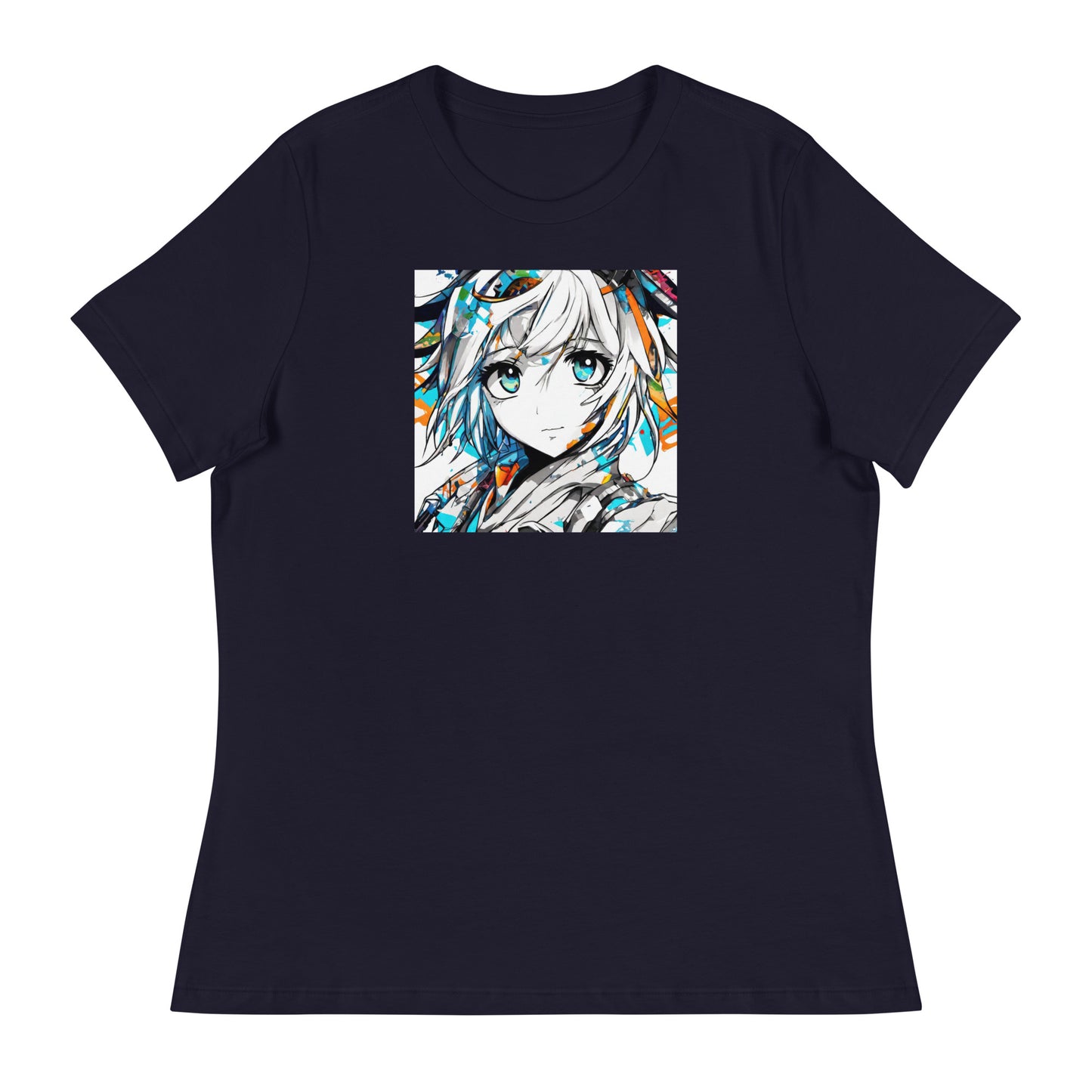 Women's Anime Addict T-Shirt Navy