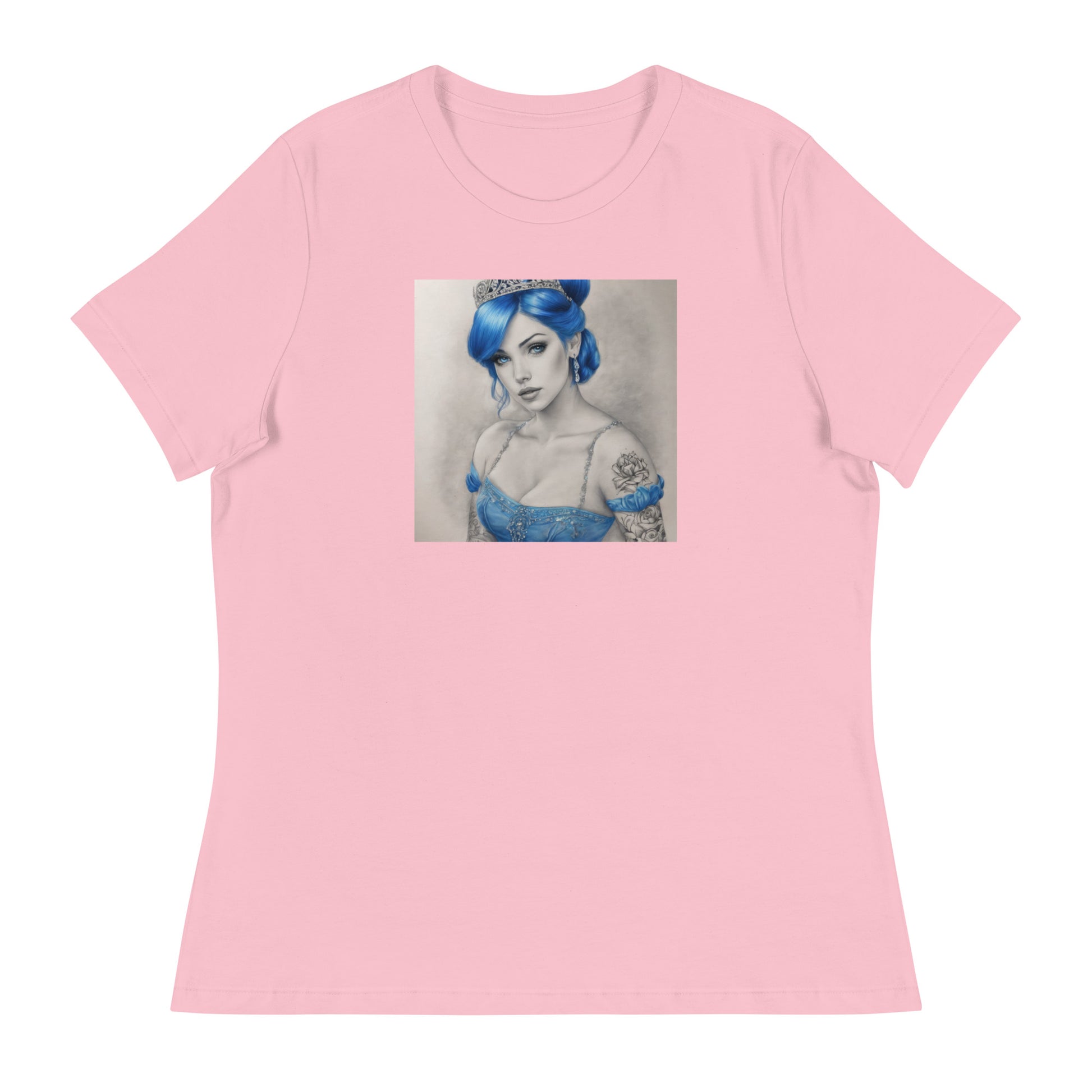 Cinderella with Tattoos T-Shirt Pink