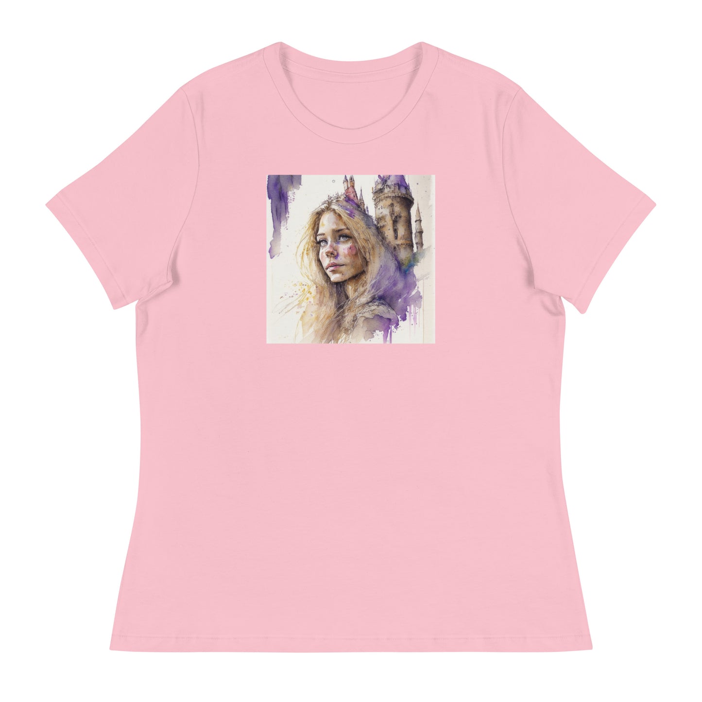 Rapunzel & The Tower Women's Fairy Tale Graphic Tee Pink