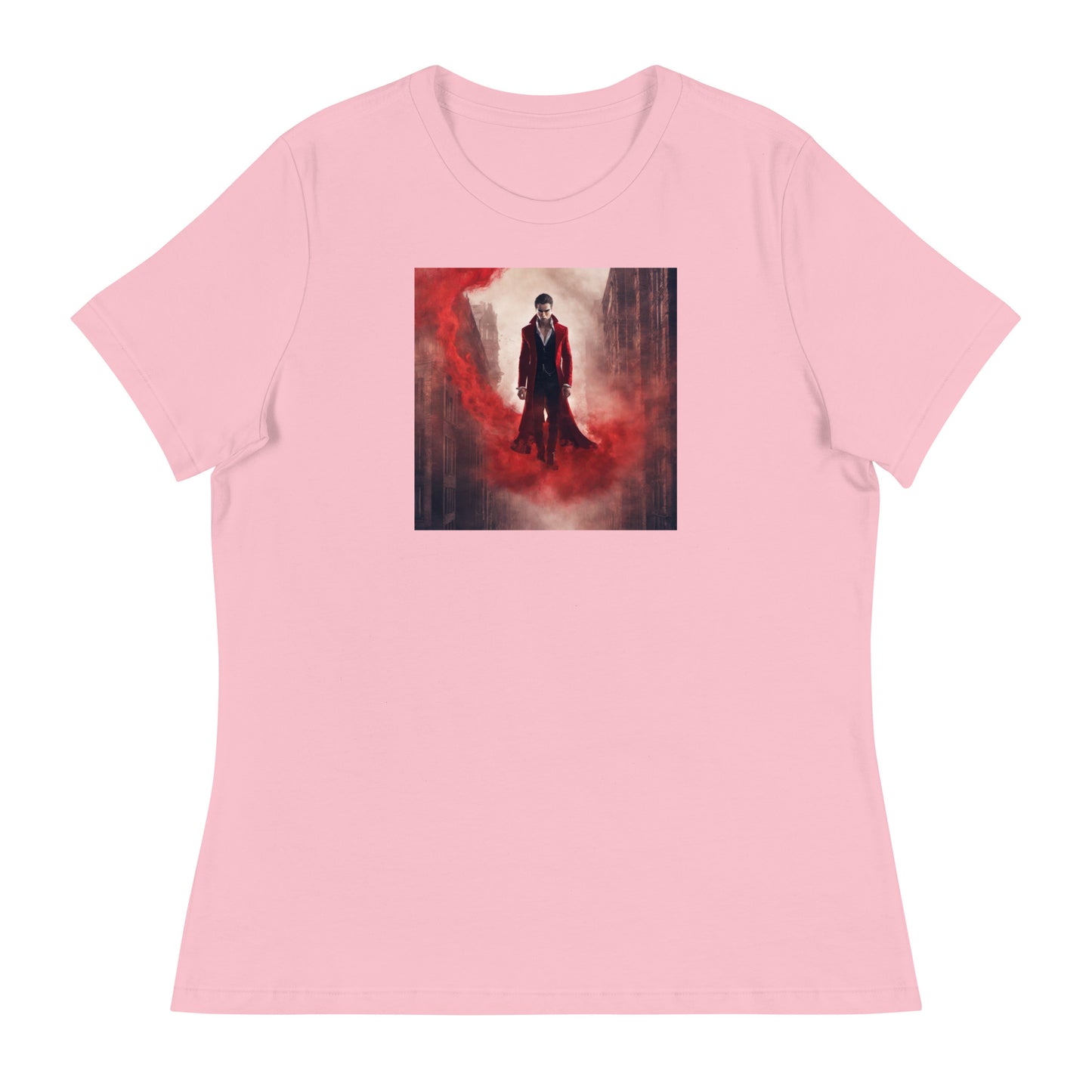 Vampire in Red Haze Women's Graphic Tee Pink