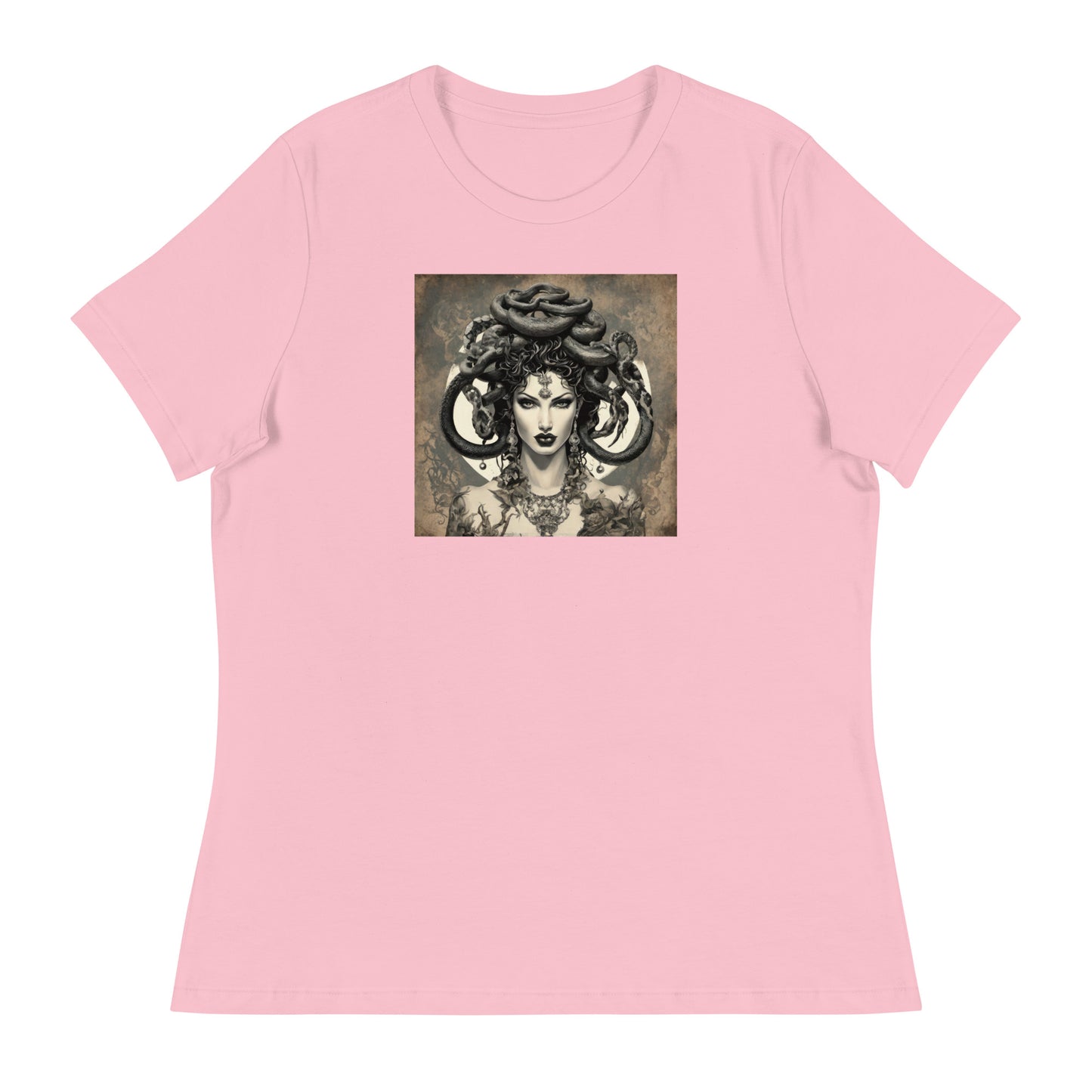 Medusa's Gaze Women's Graphic Tee Pink