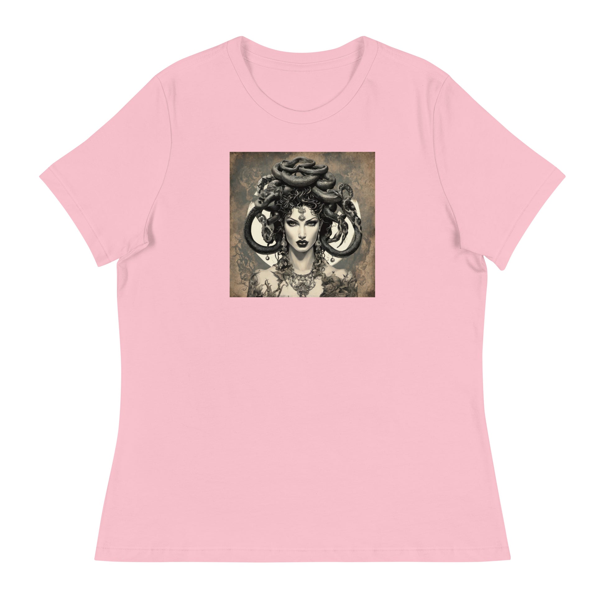 Medusa's Gaze Women's Graphic Tee Pink