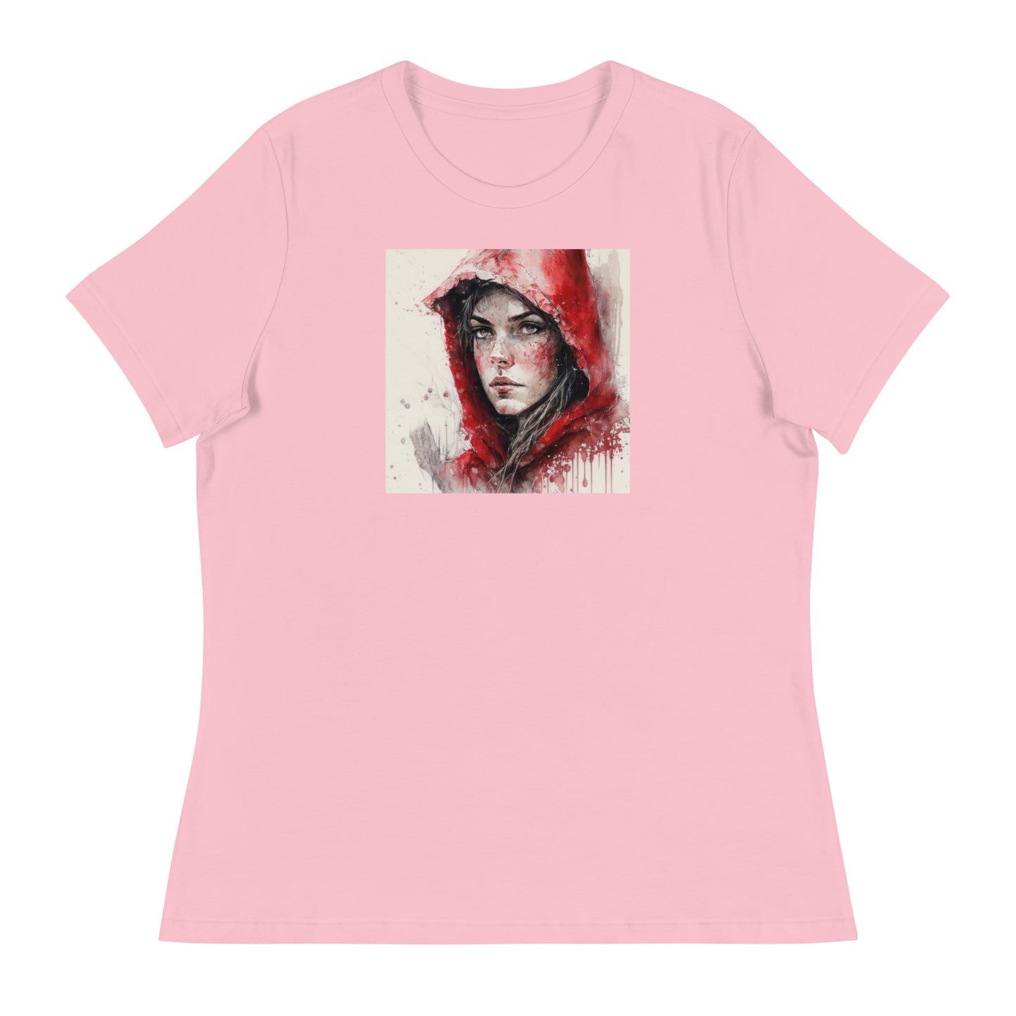 Little Red Riding Hood Portrait Women's T-Shirt Pink