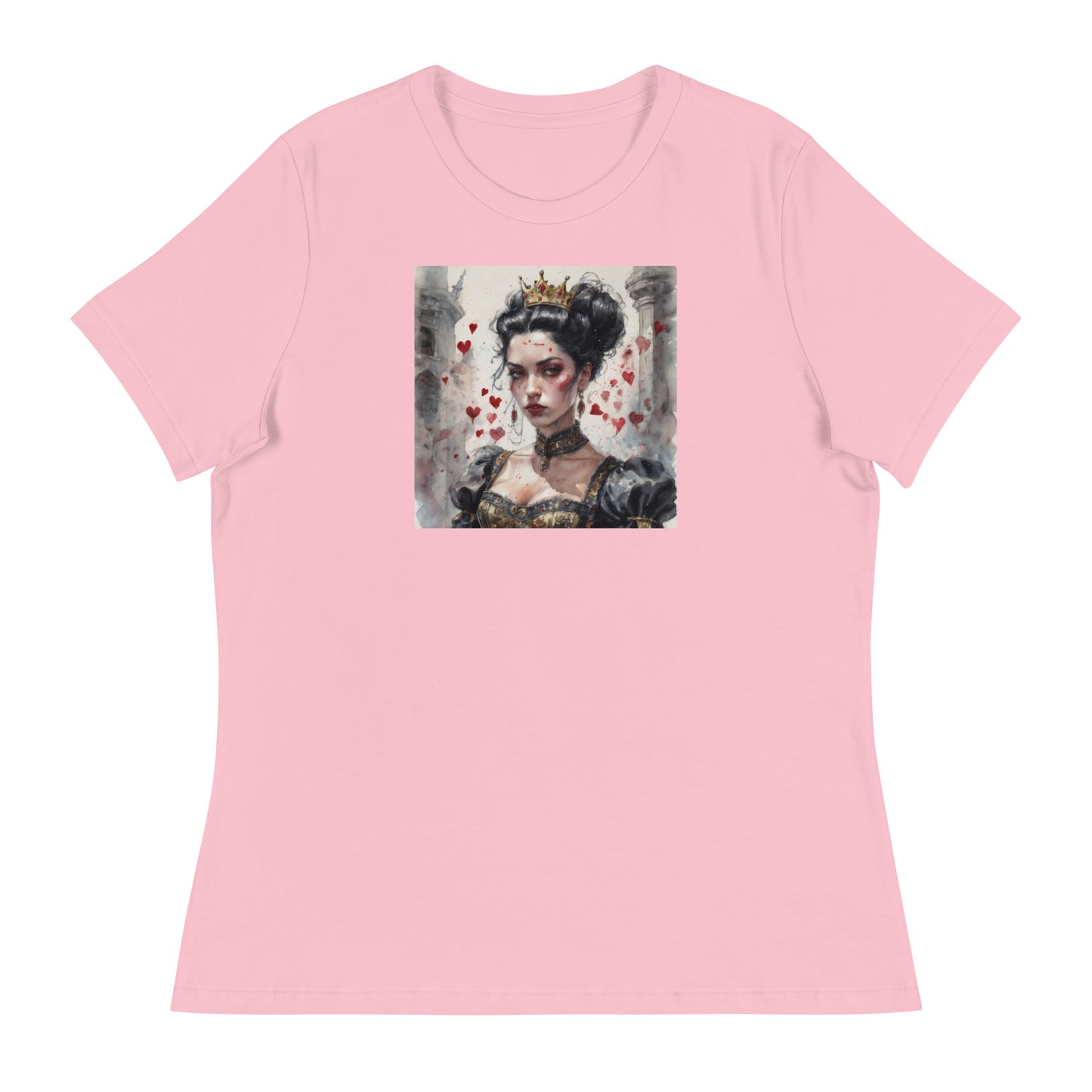 Queen of Hearts Women's T-Shirt Pink