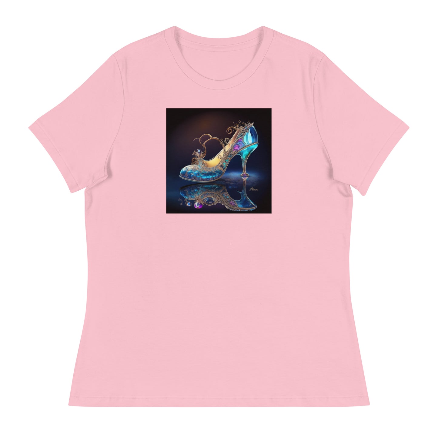 Cinderella's Glass Slipper Women's Fairy Tale T-Shirt Pink