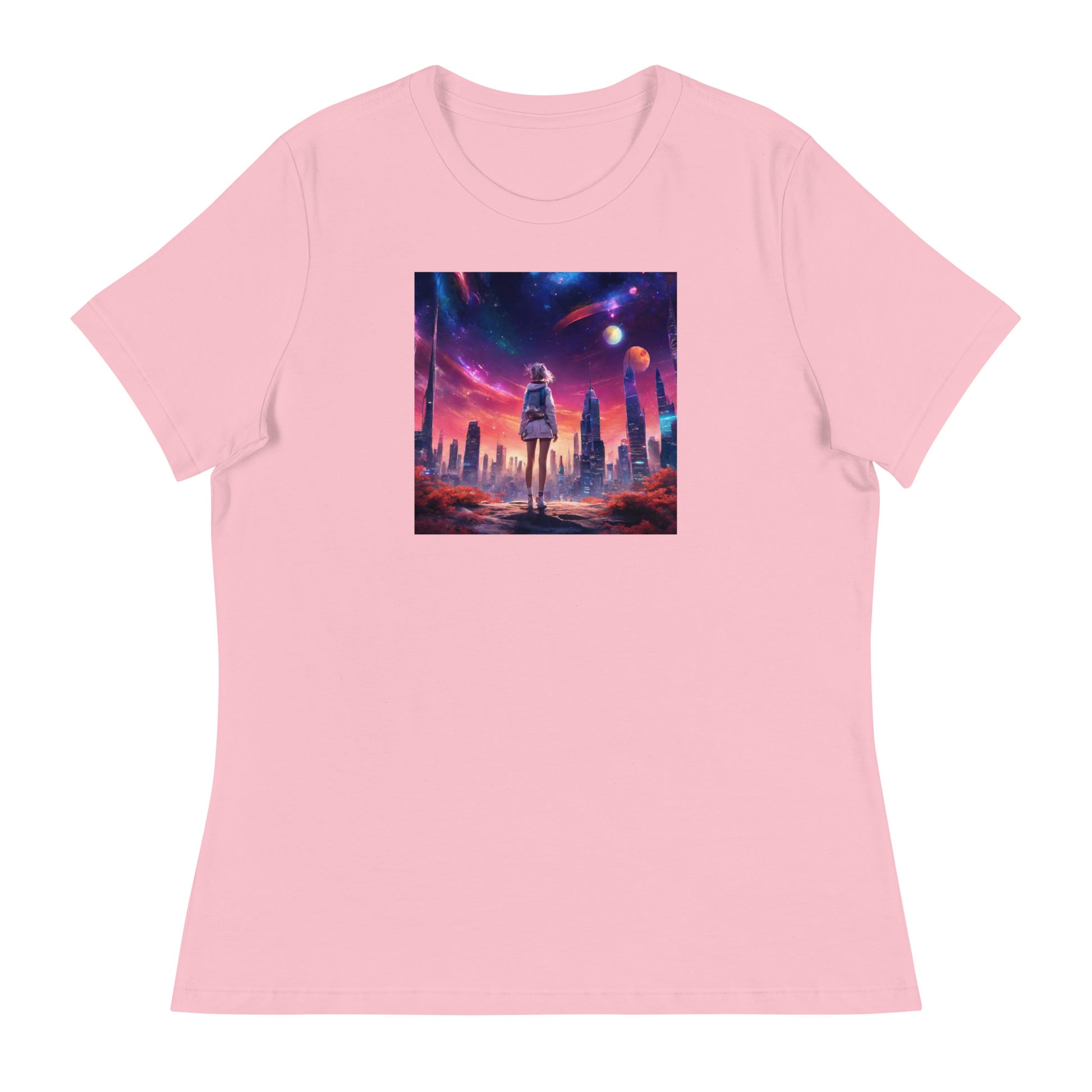 Amazing Space Explorer Women's T-Shirt Pink