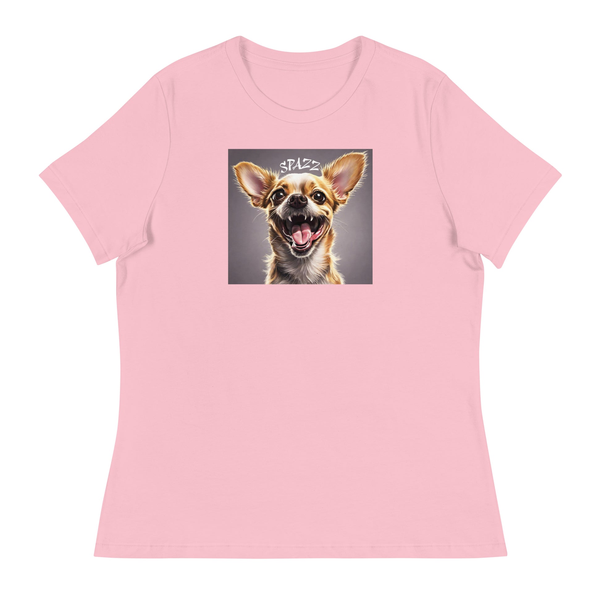 Spazz Women's Funny T-Shirt Pink