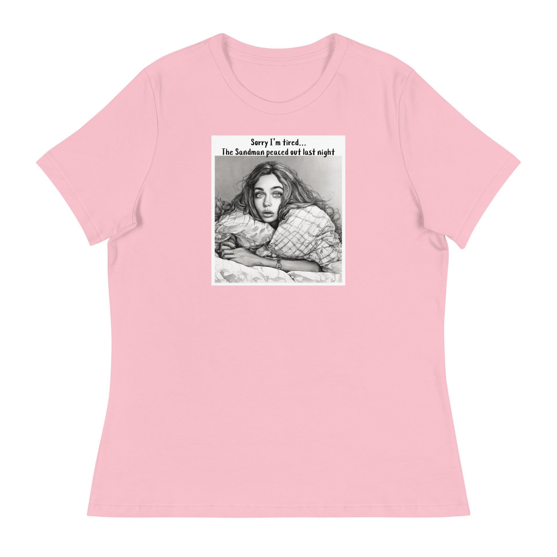 Sandman Peaced Out Women's Funny T-Shirt Pink