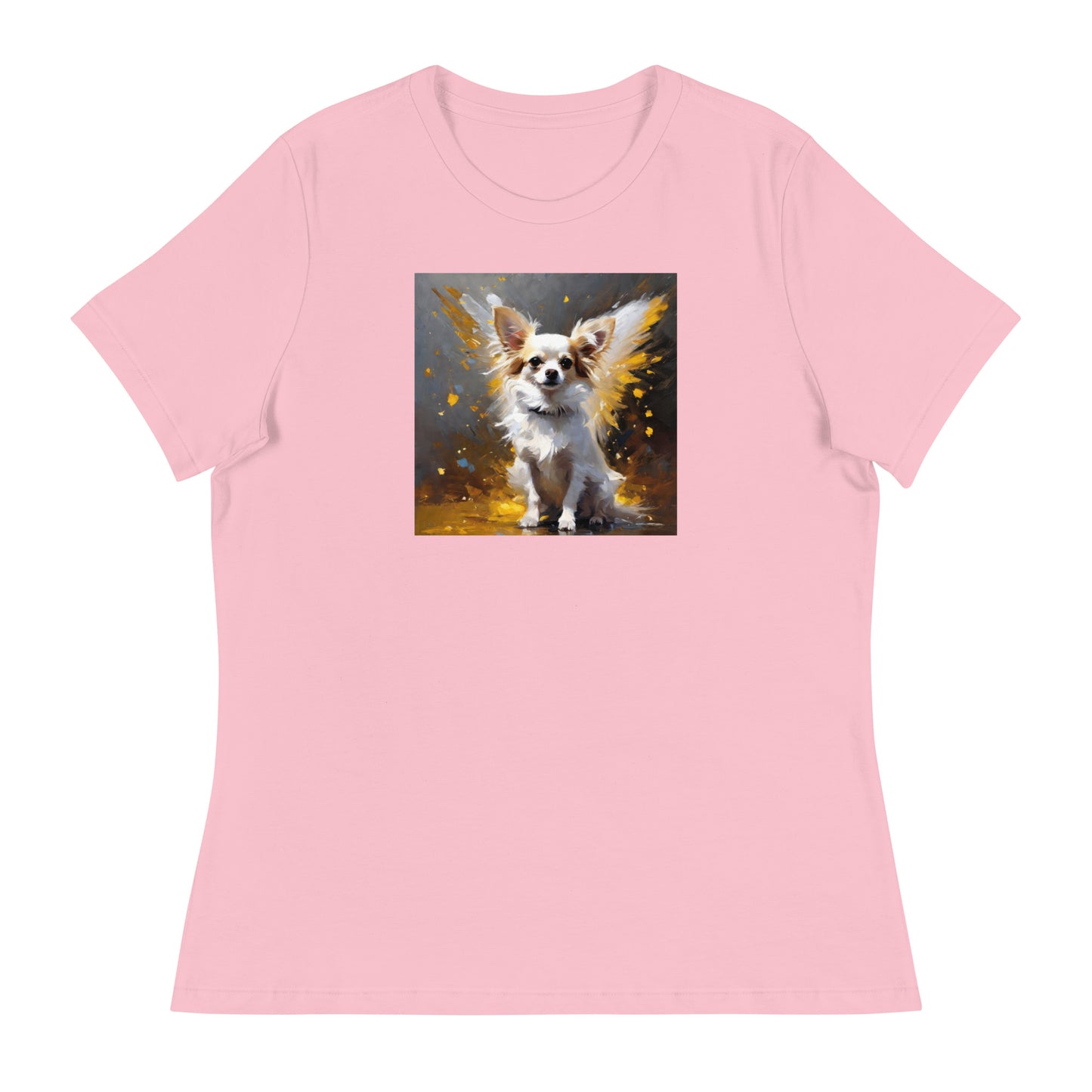 Angel Chihuahua Women's Dog Lover T-Shirt Pink