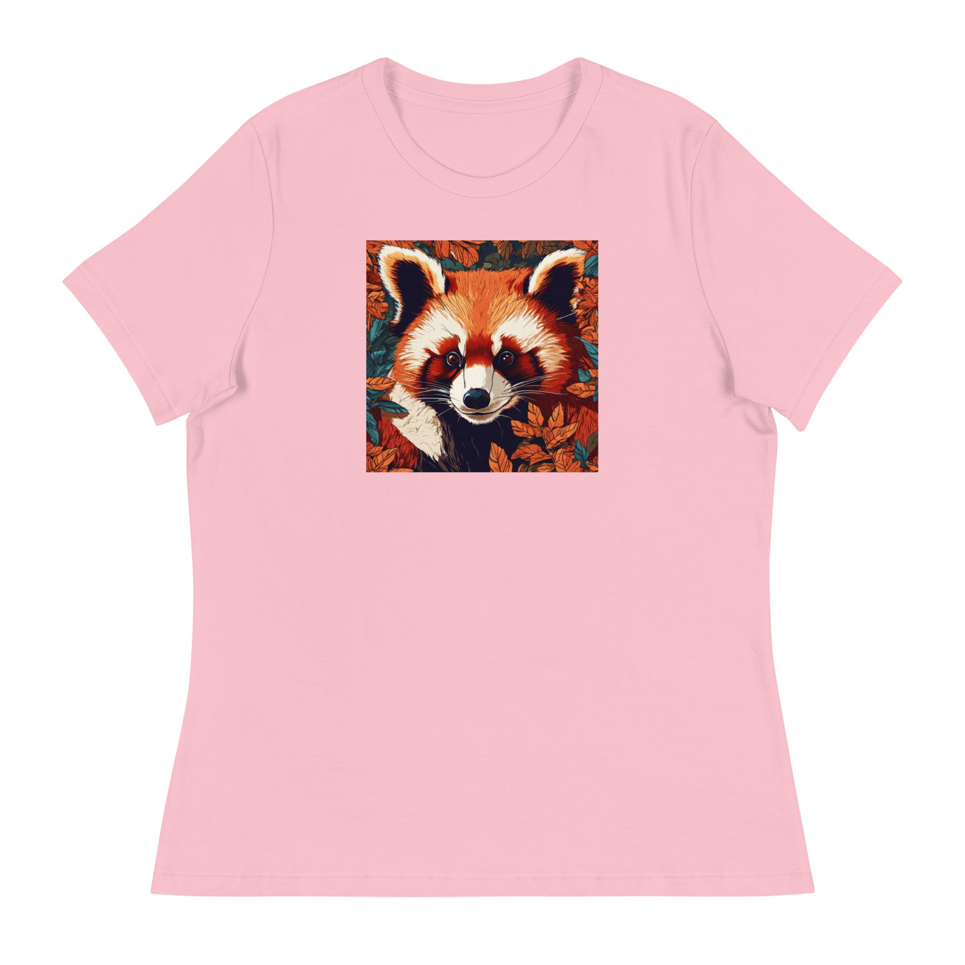 Red Panda Women's Animal Lover T-Shirt Pink