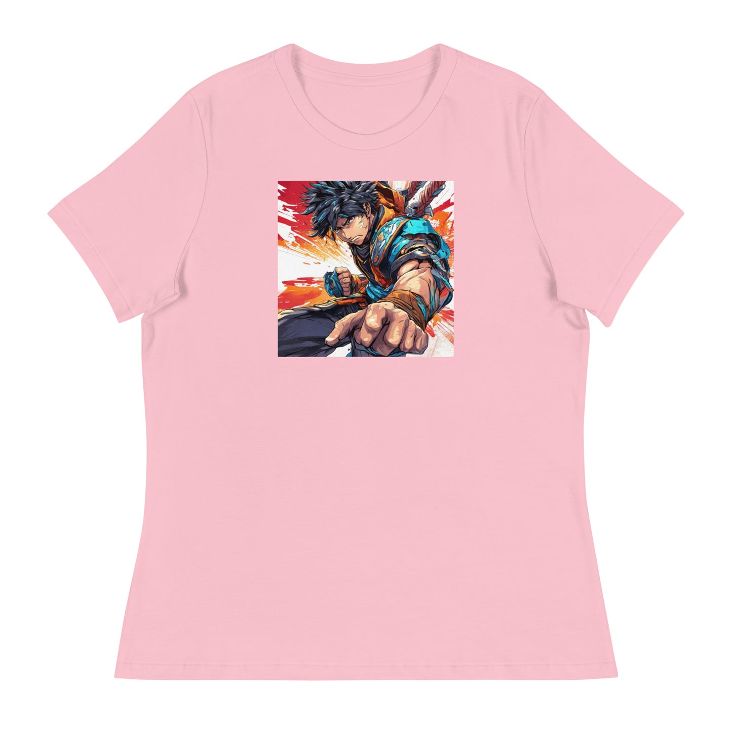 Dauntless Hero Women's Anime T-Shirt Pink