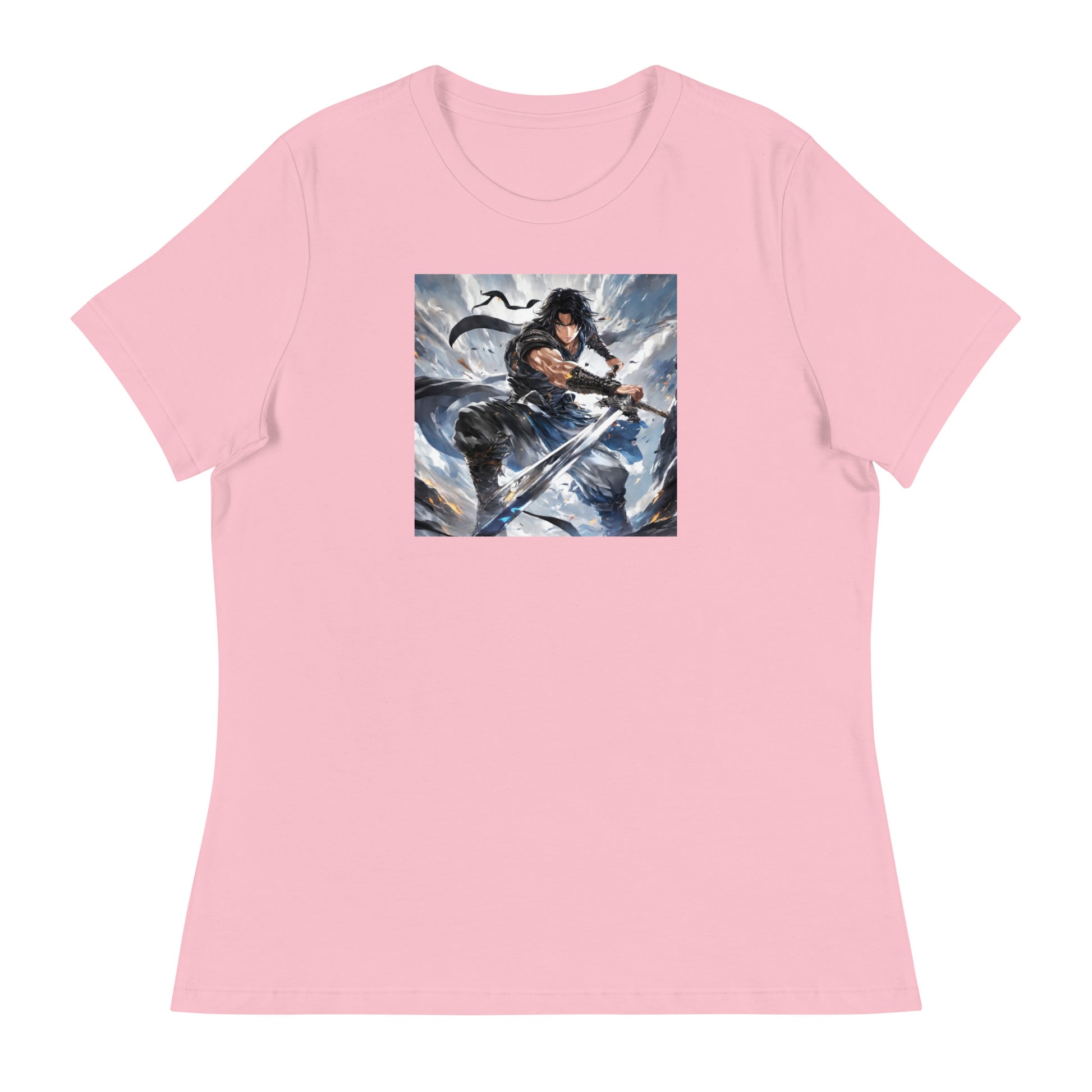 Victory is Mine Women's Anime T-Shirt Pink