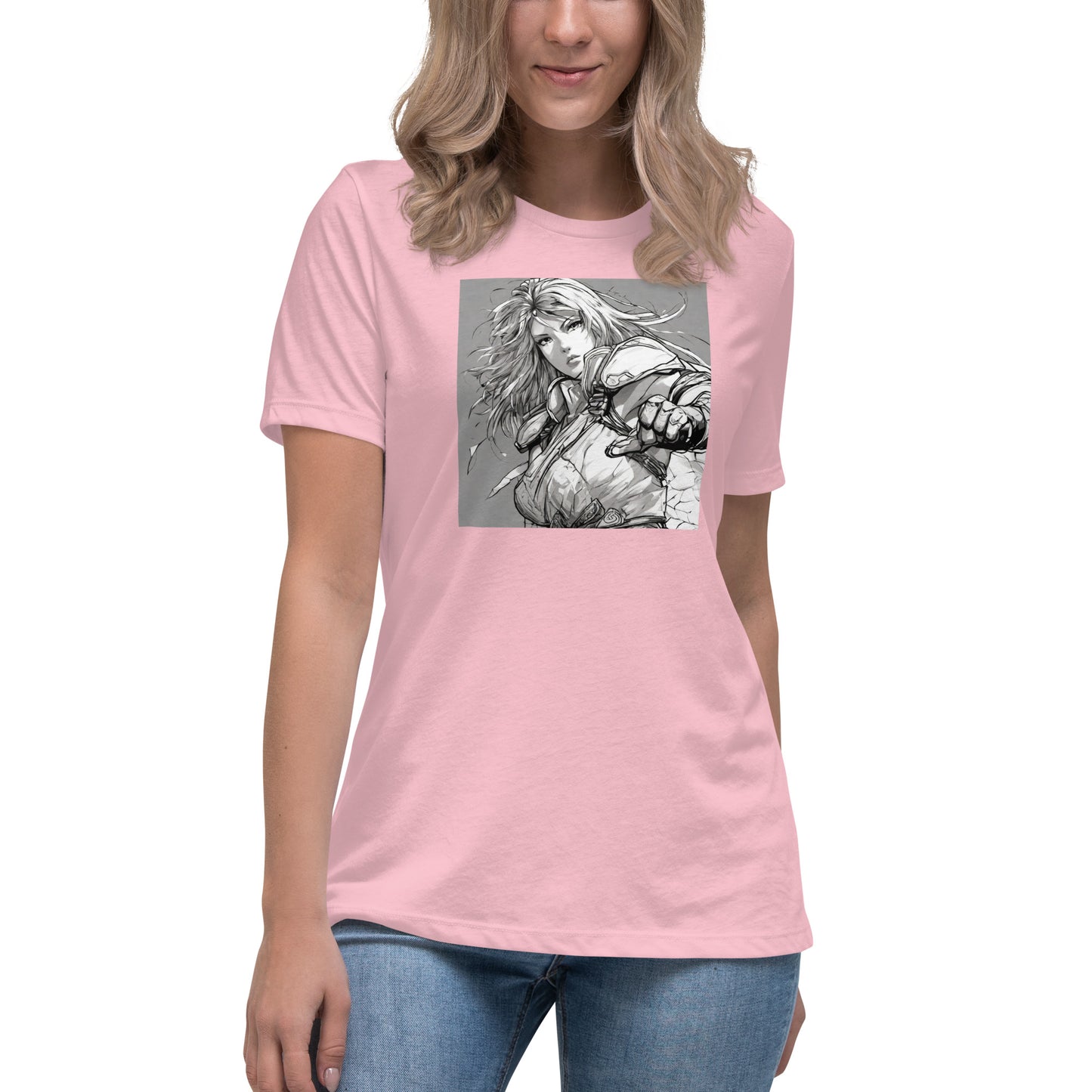 Fearless Swordmaiden Women's Anime T-Shirt